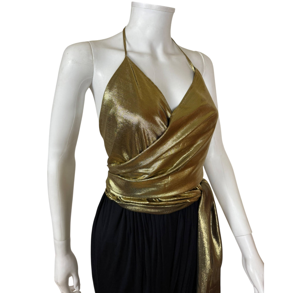 Vintage 1970s Disco Era Wayne Clark Couture Jumpsuit Sz 12