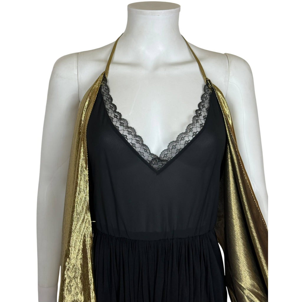 Vintage 1970s Disco Era Wayne Clark Couture Jumpsuit Sz 12