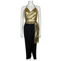 Vintage 1970s Disco Era Wayne Clark Couture Jumpsuit Sz 12