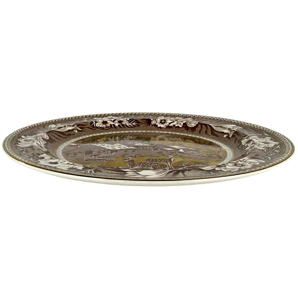 flat perspective for wedgwood fallow deer plate