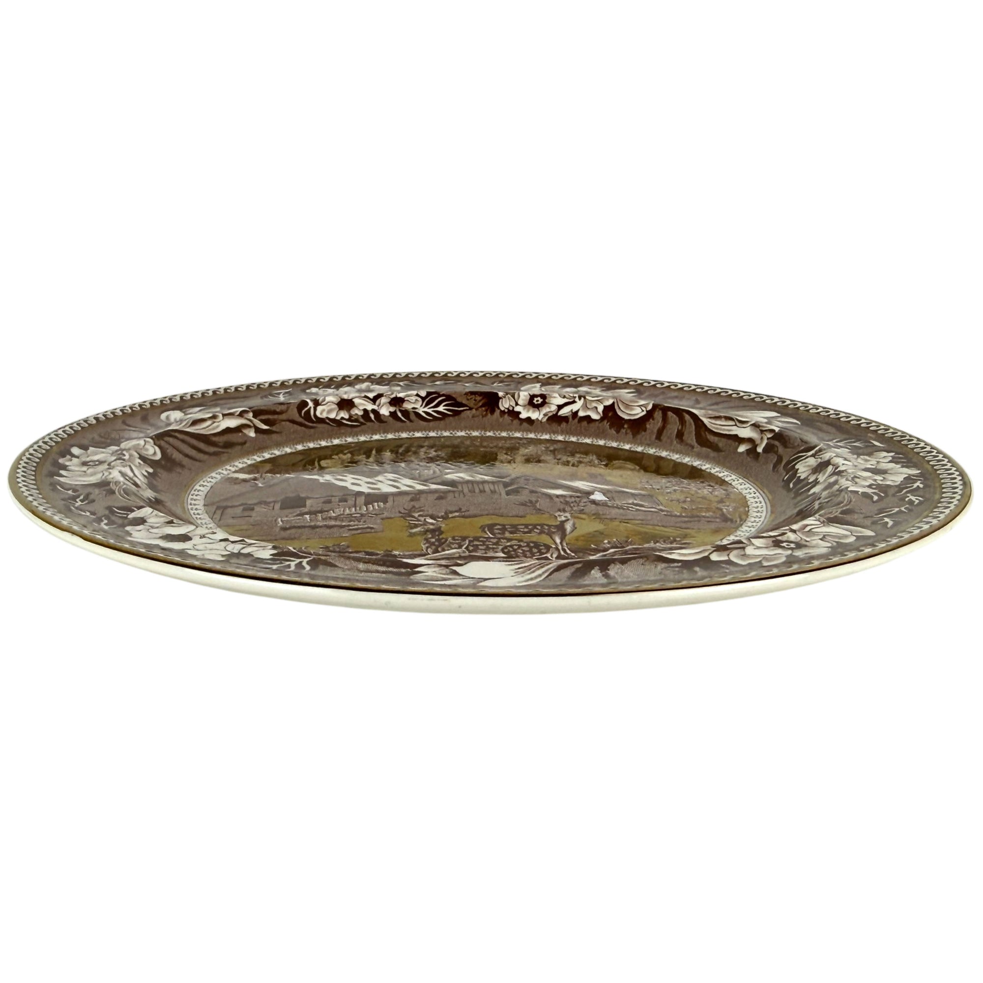 flat perspective for wedgwood fallow deer plate
