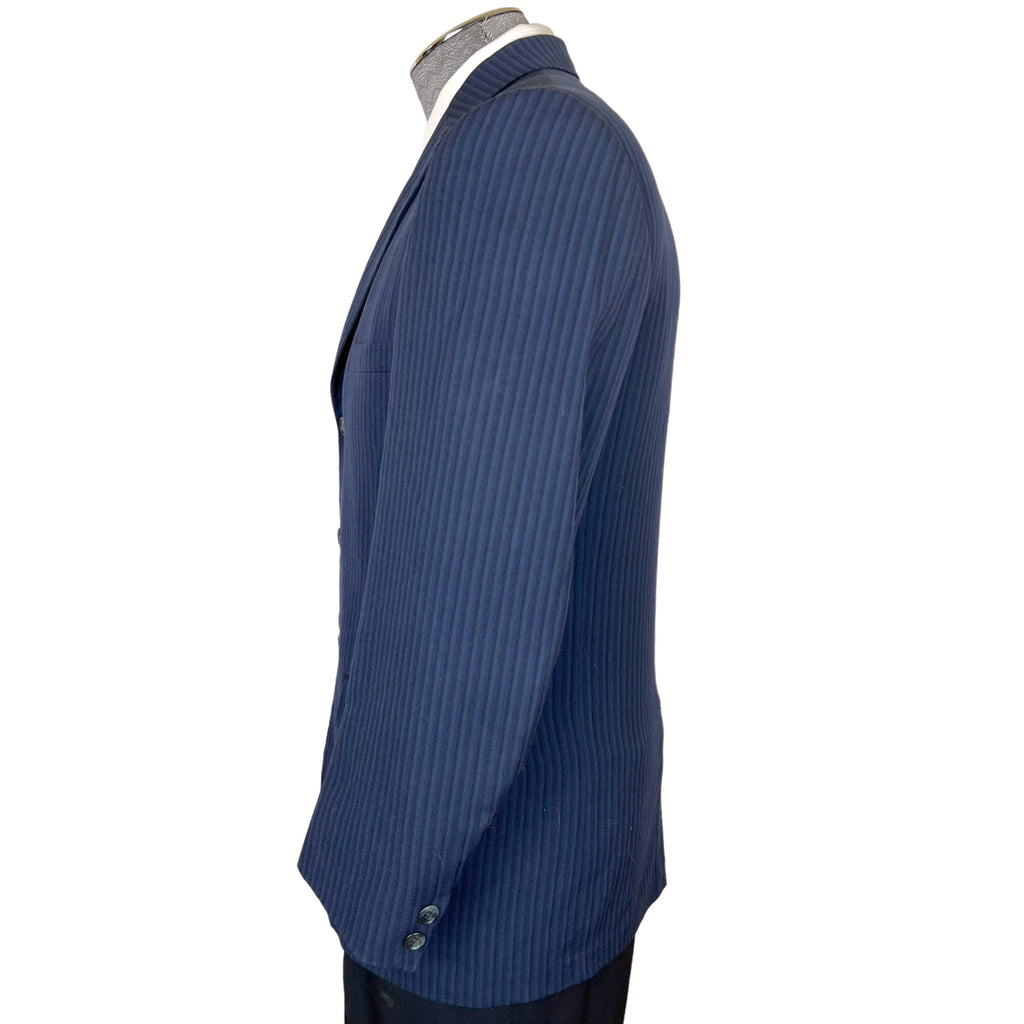 Vintage 1950s Striped Blazer Suit Jacket British Worsted M