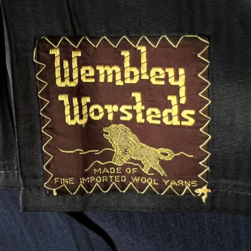 Vintage 1950s Striped Blazer Suit Jacket British Worsted M