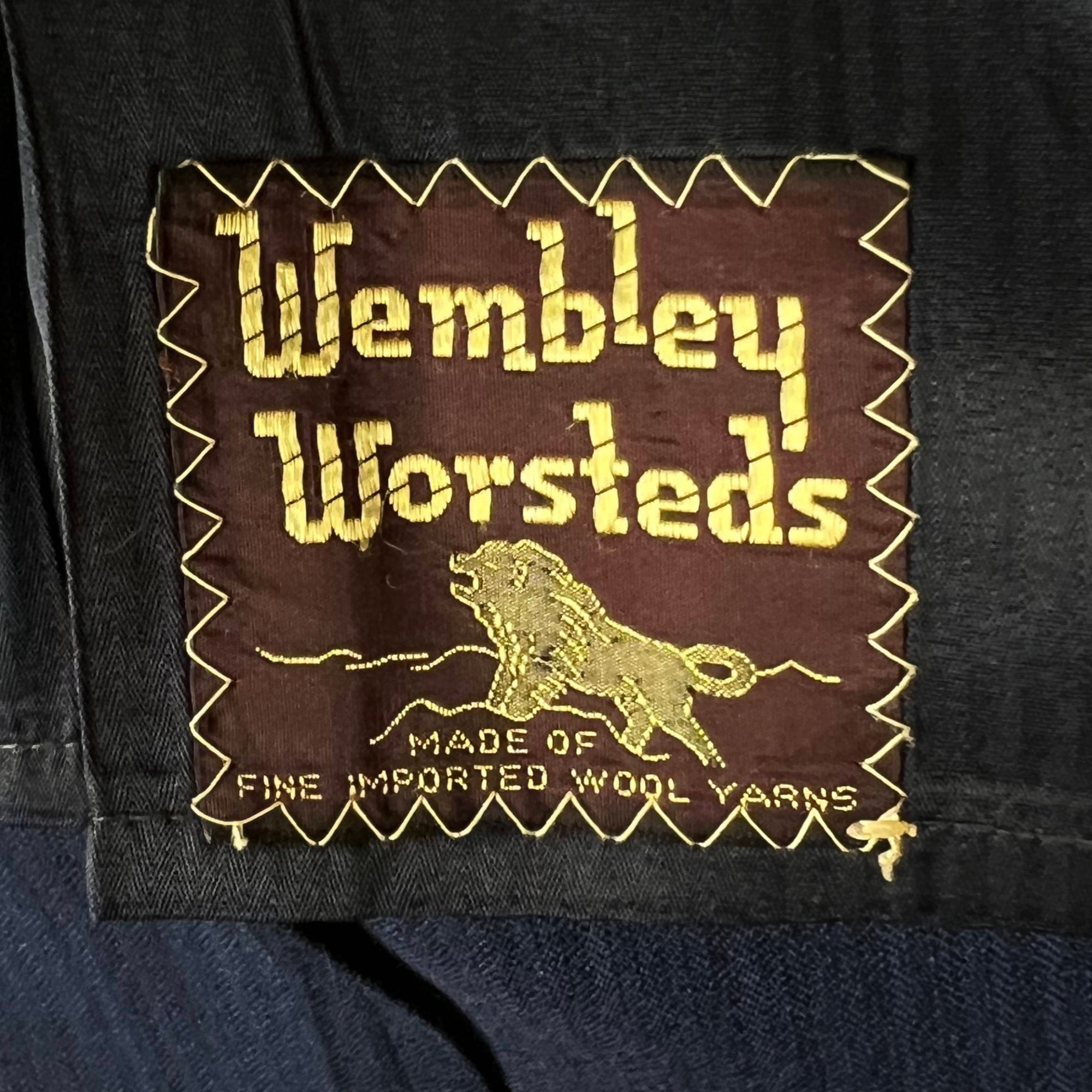 Vintage 1950s Striped Blazer Suit Jacket British Worsted M