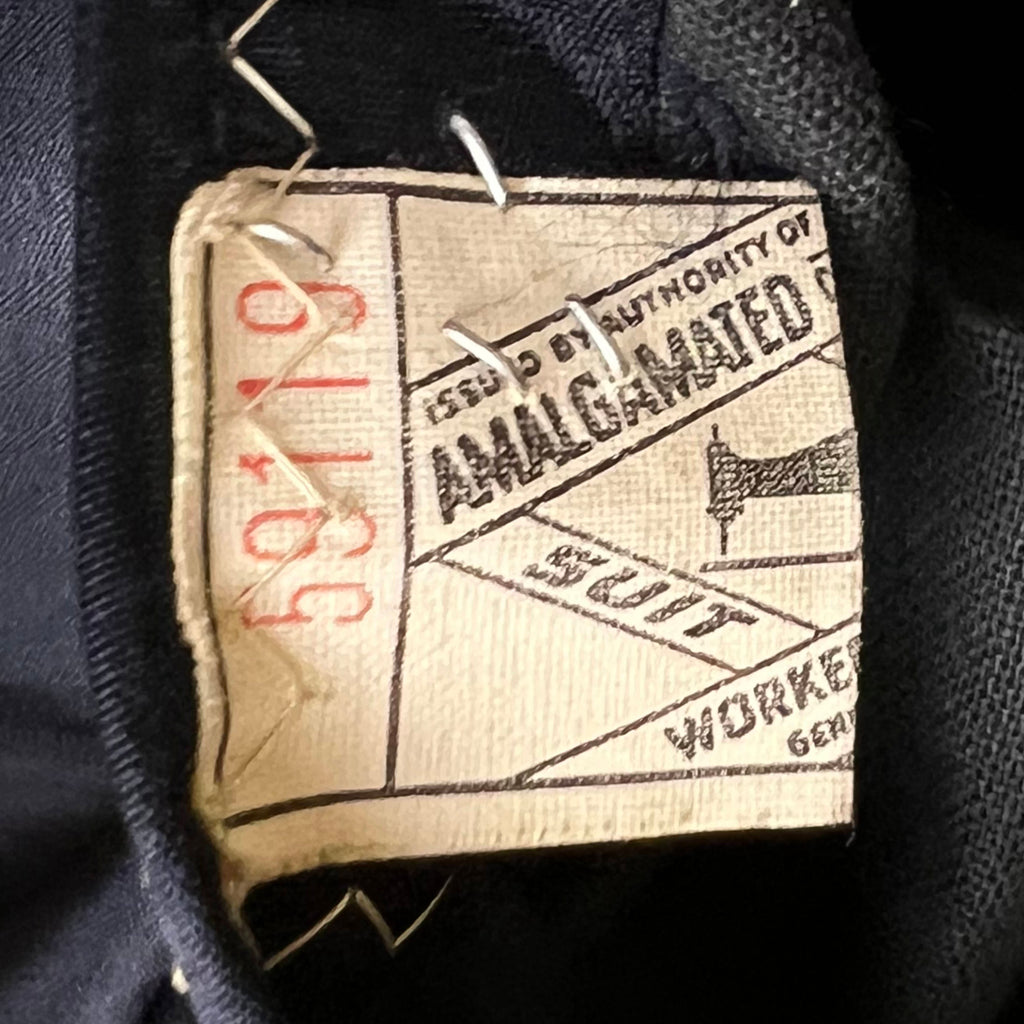 Vintage 1950s Striped Blazer Suit Jacket British Worsted M