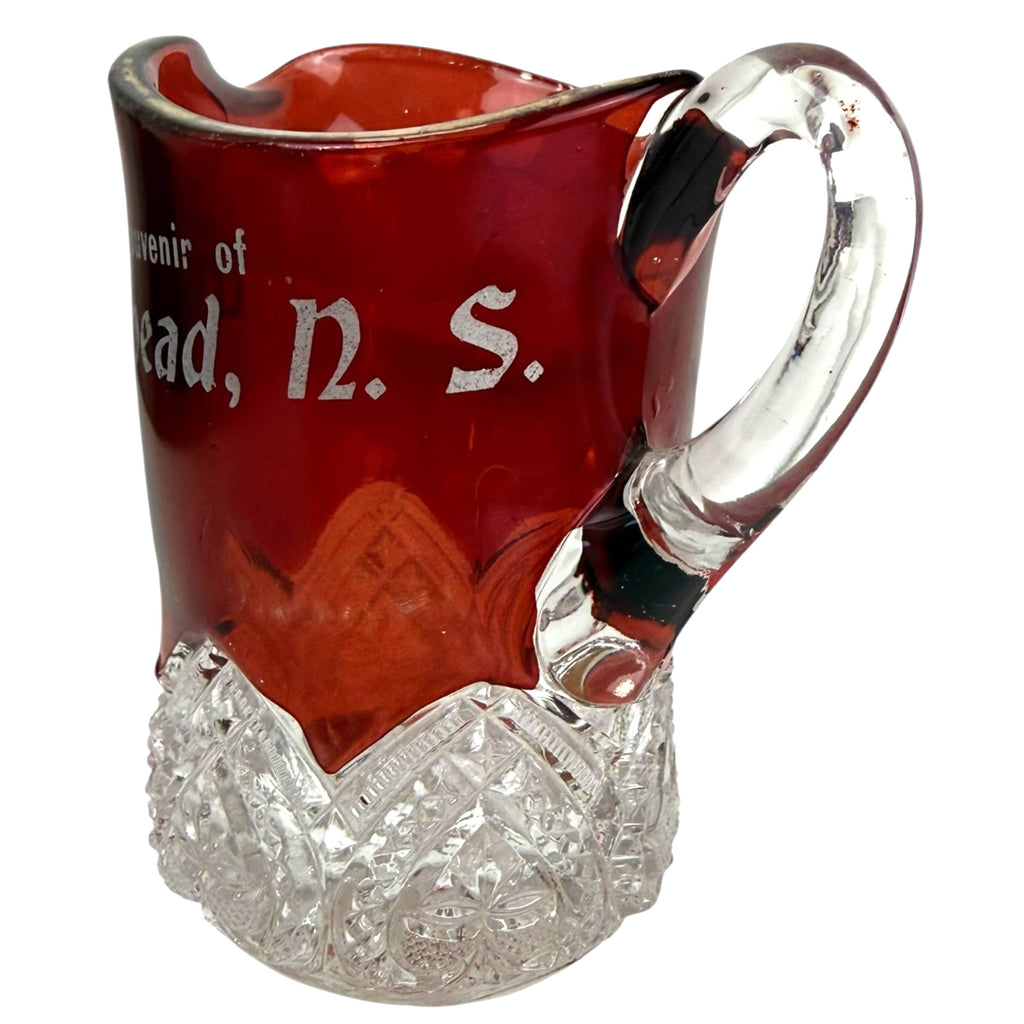 EAPG McKee Banded Hearts Souvenir Creamer