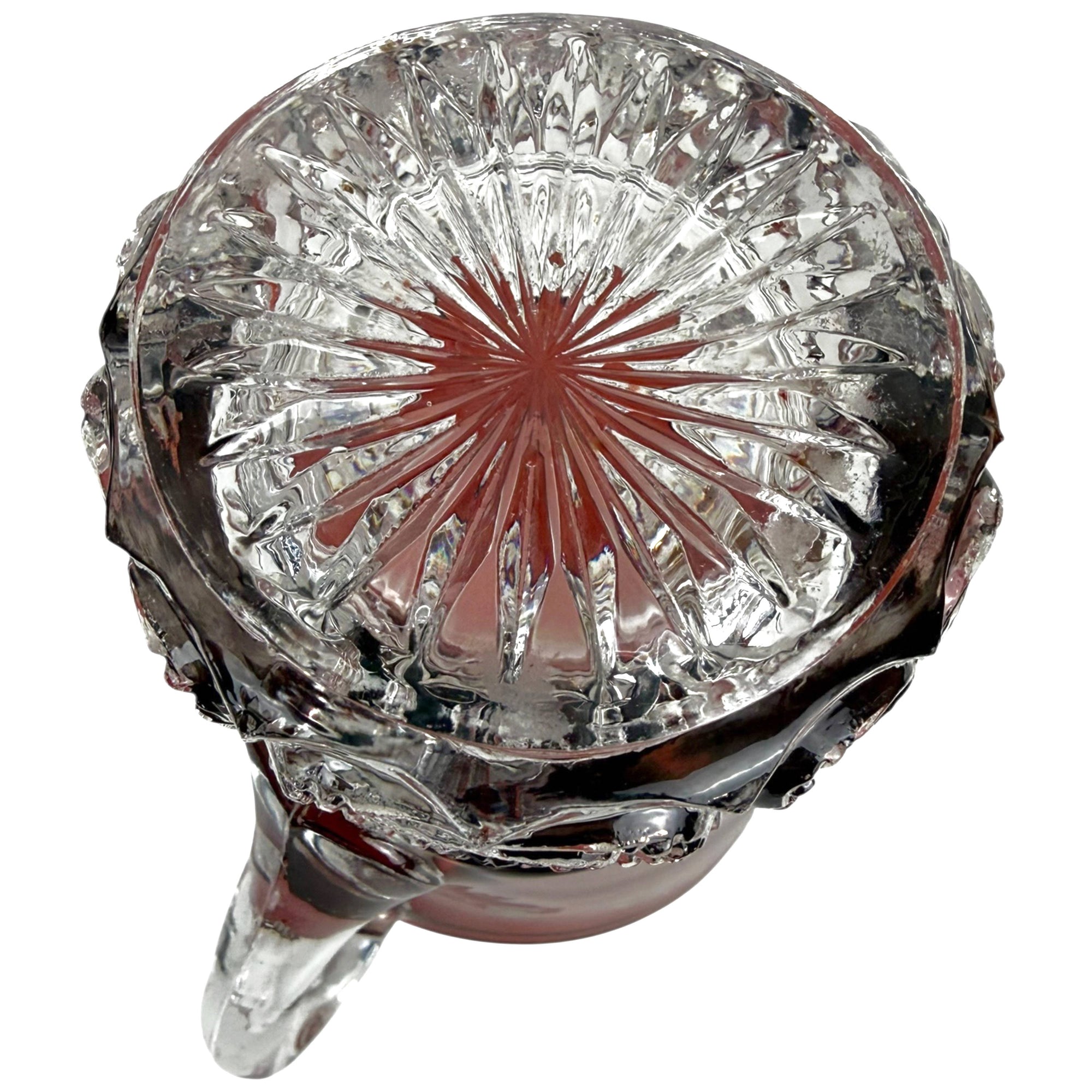 Bottom of McKee Ruby Flashed Creamer