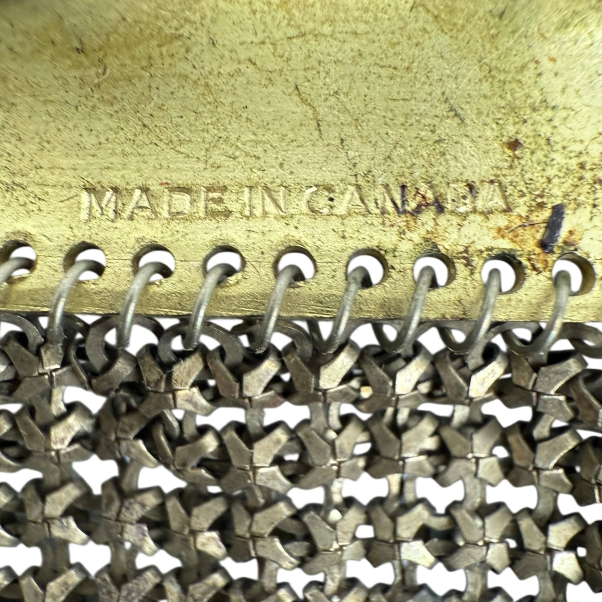 Antique 1920s Whiting & Davis Evening Bag Painted Mesh Purse