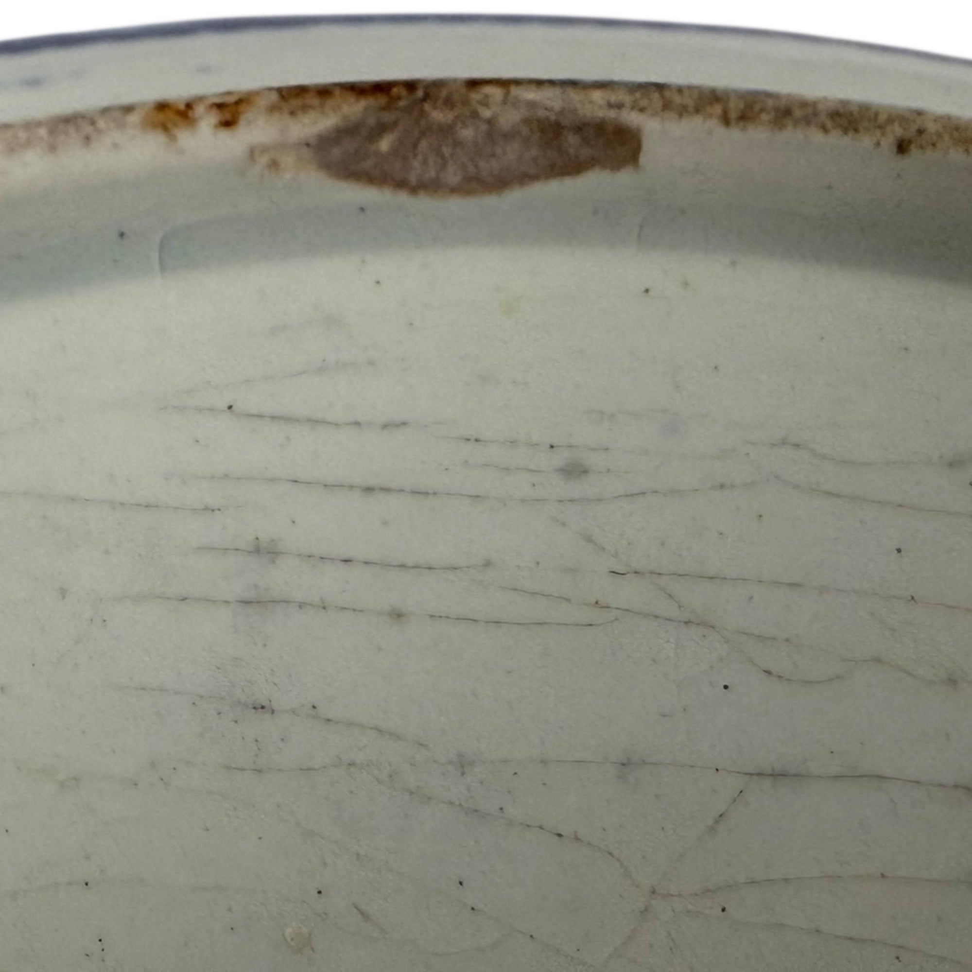 Antique Staffordshire Pearlware Warming Plate Wild Rose Pattern c 1830