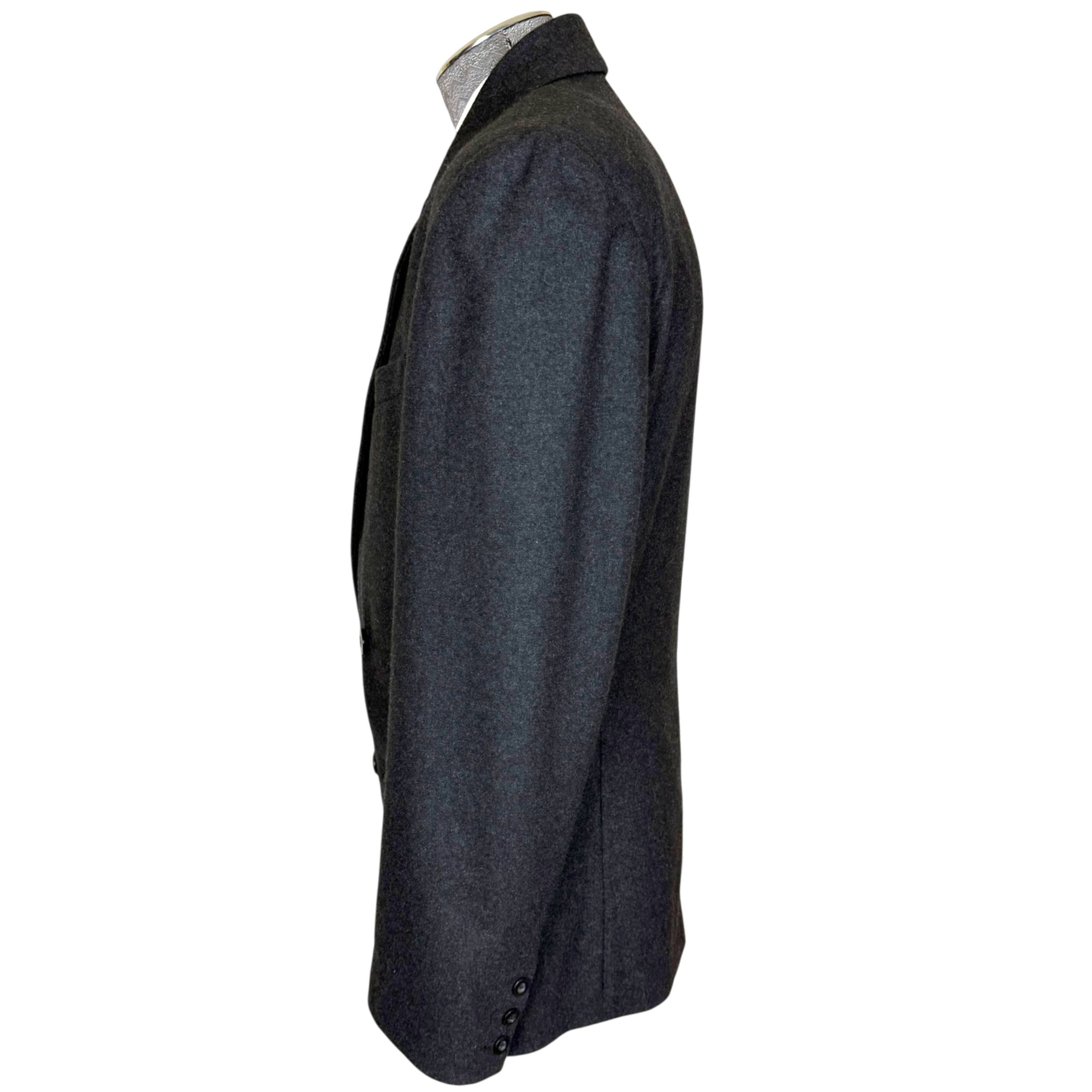 Vintage WilliWear by Willi Smith charcoal grey men's jacket side view