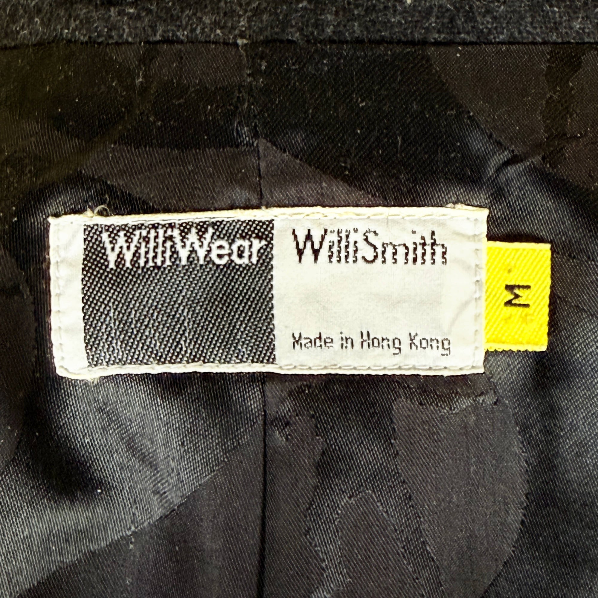 Vintage WilliWear Willi Smith Made in Hong Kong clothing label with size M tag