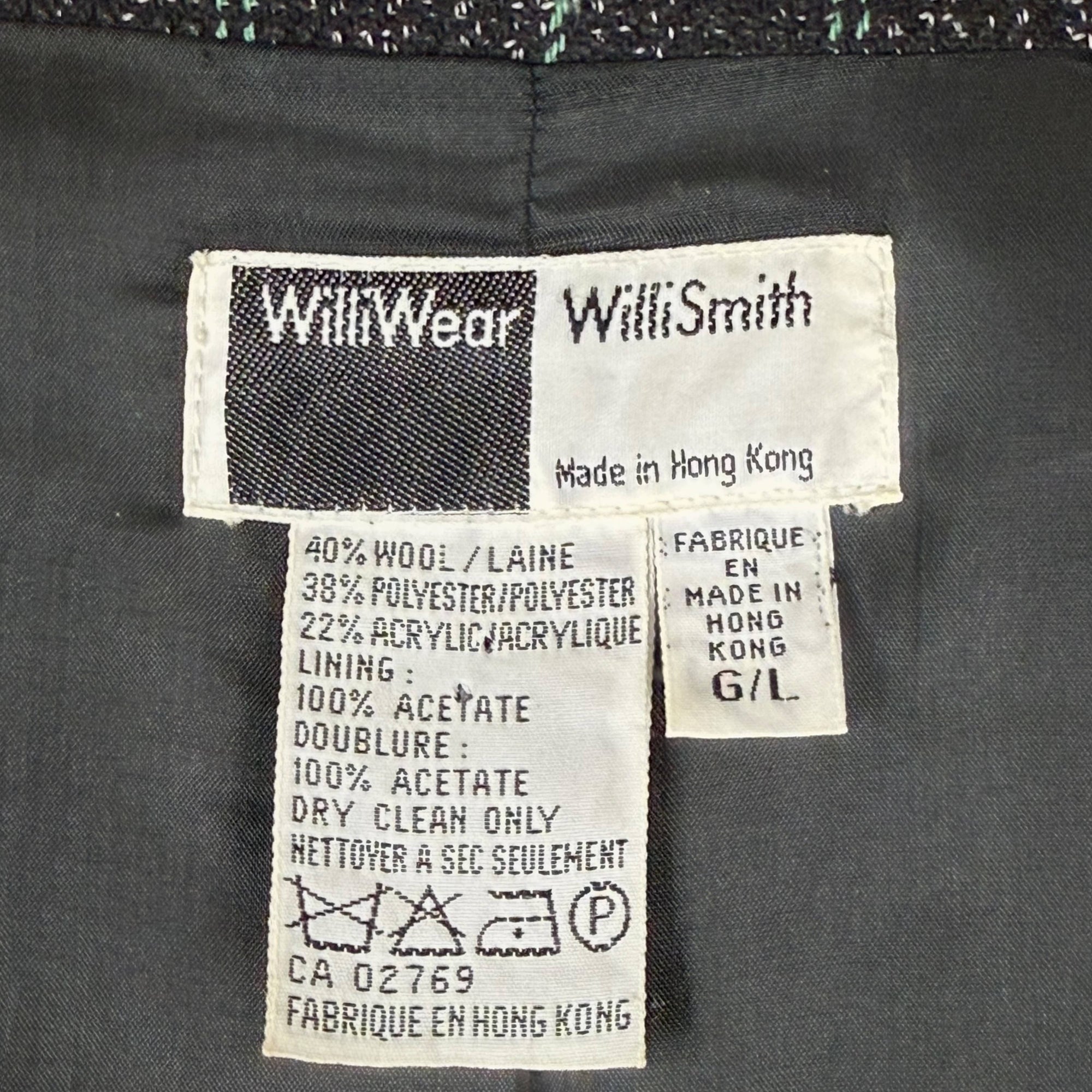 Vintage 1980s WilliWear Men’s Jacket by Willi Smith Size L