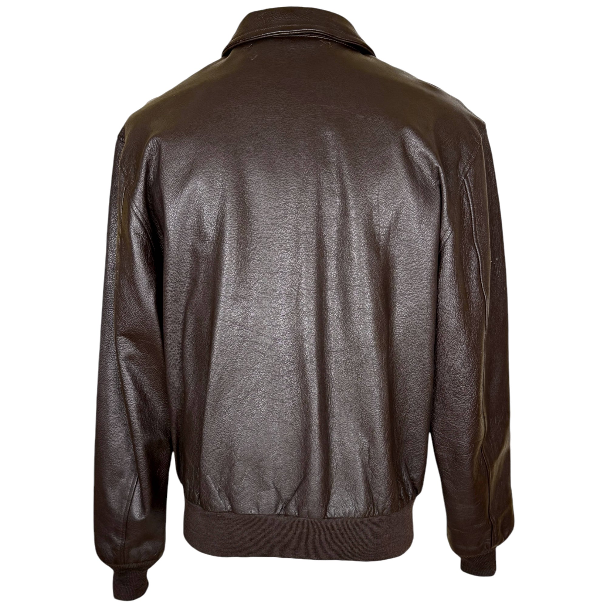 Vintage Leather A2 Flight Jacket 1980s Willis & Geiger NY Size 42