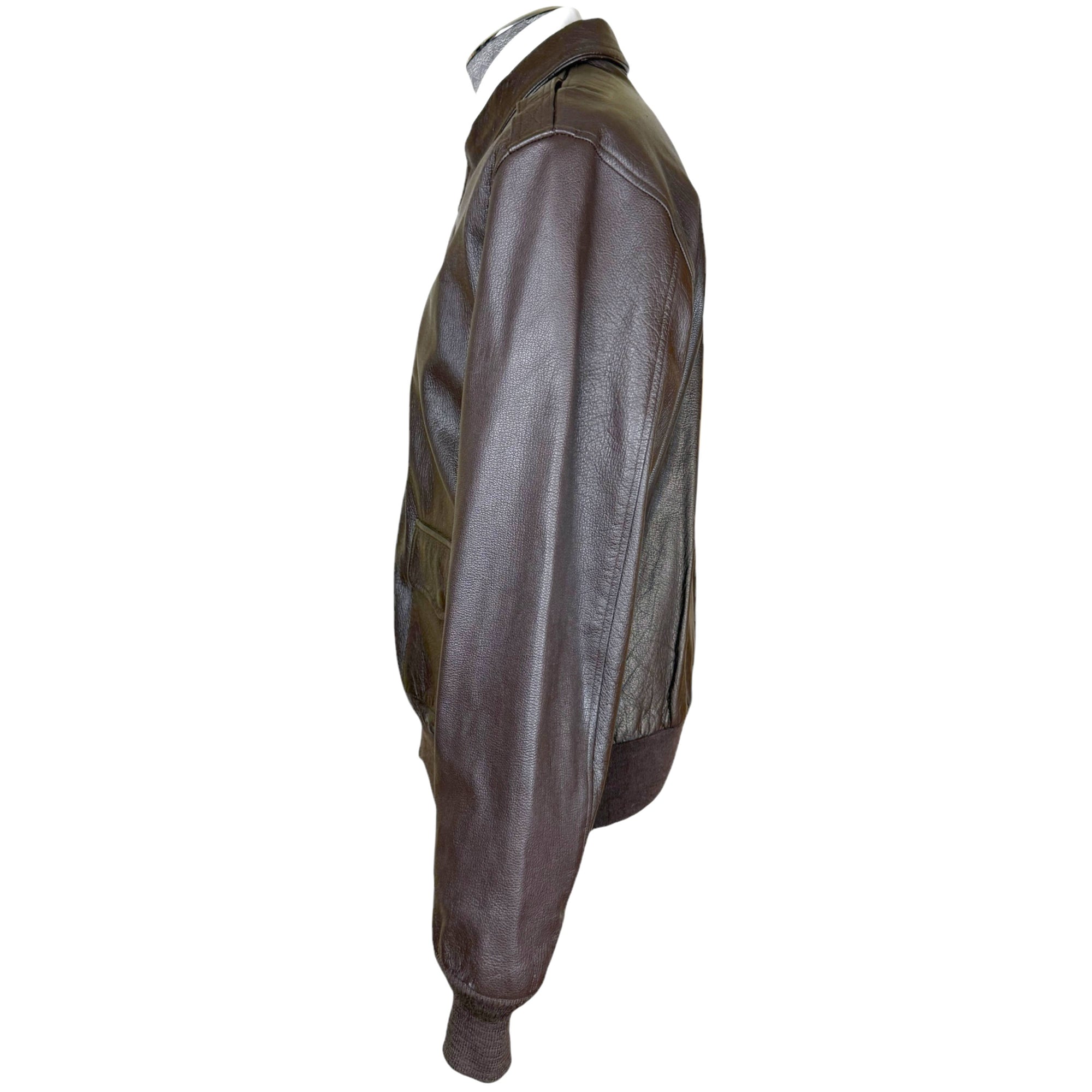 Vintage Leather A2 Flight Jacket 1980s Willis & Geiger NY Size 42