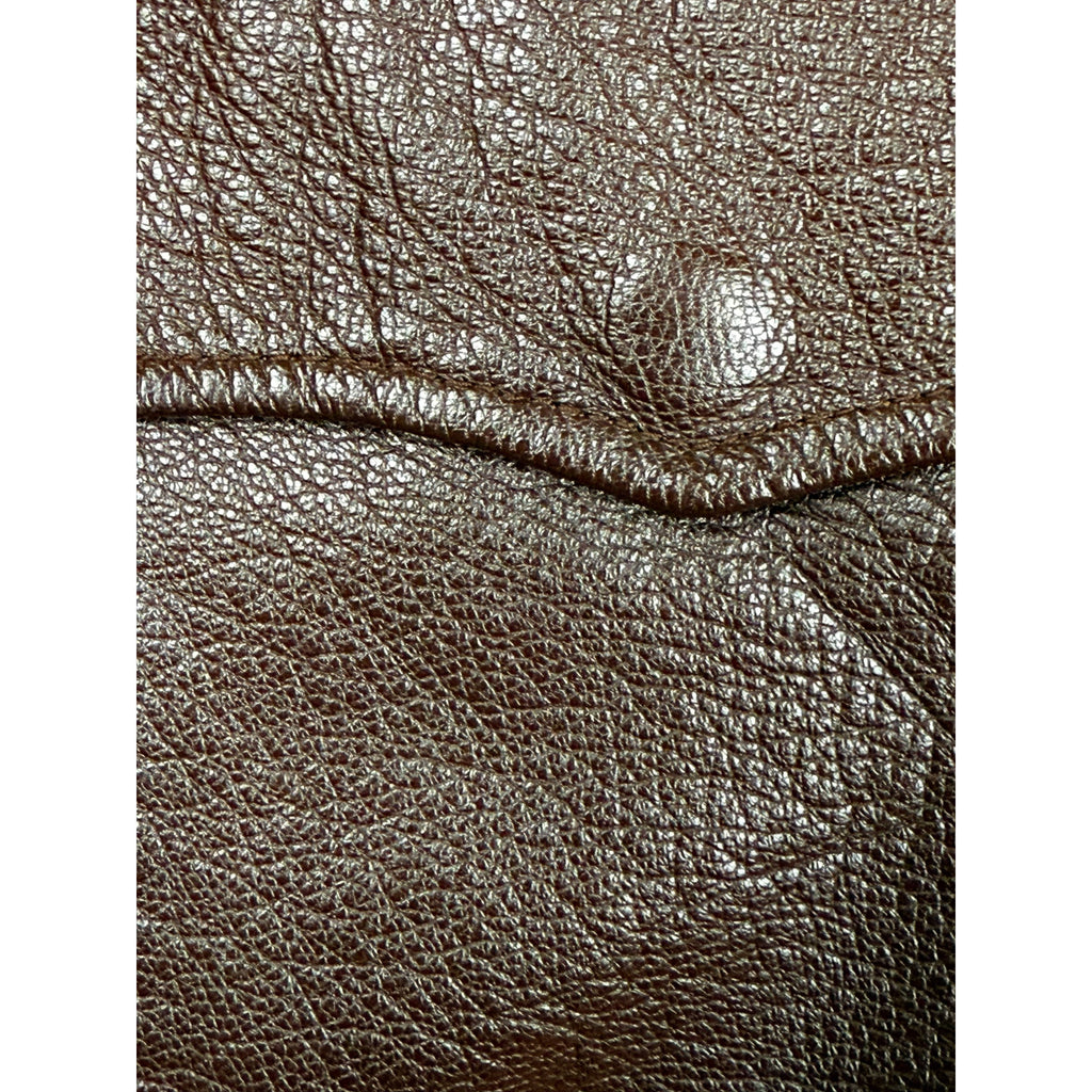 Vintage Leather A2 Flight Jacket 1980s Willis & Geiger NY Size 42