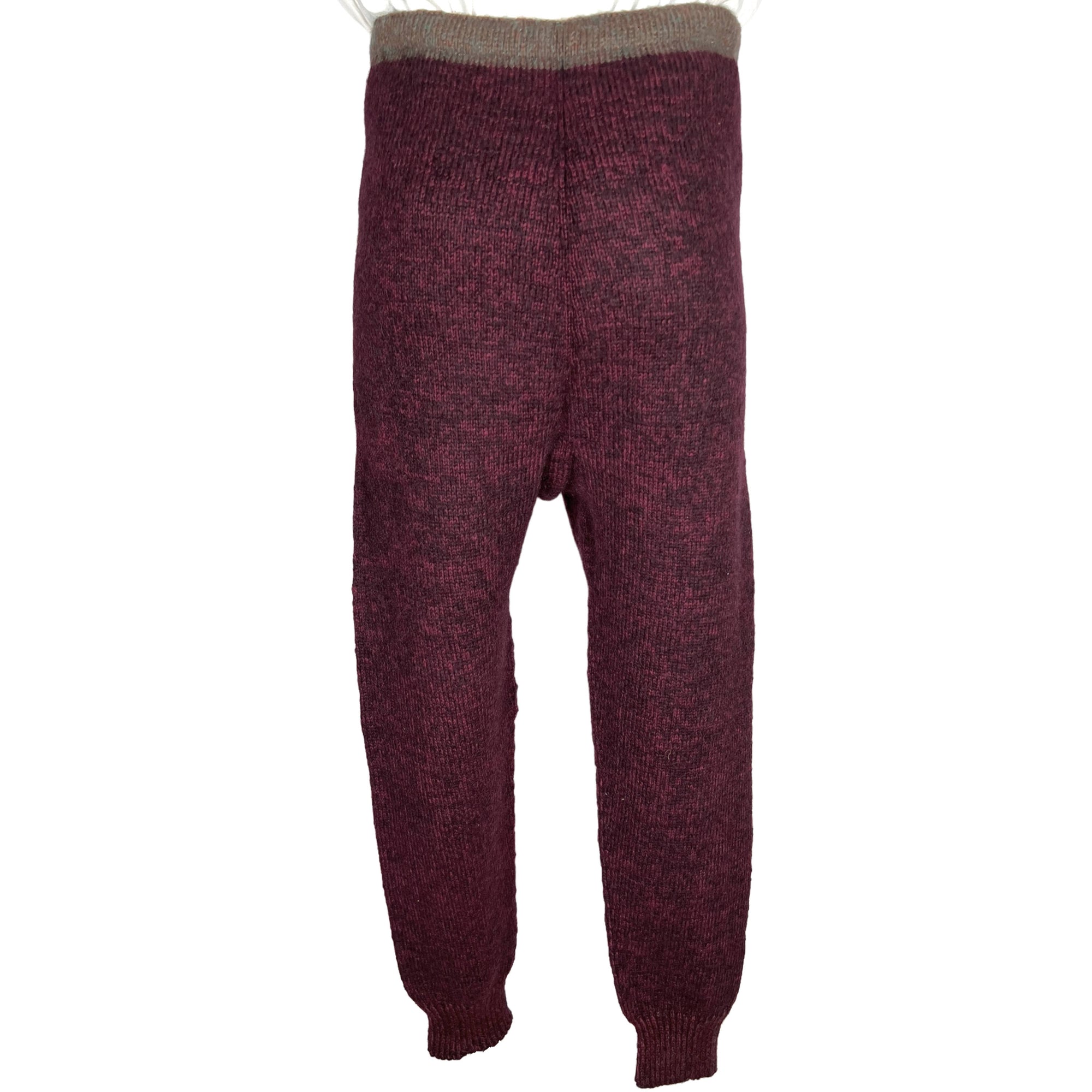 Antique Ski Pants Heavy Knit Wool Winter Wear Mens Size M