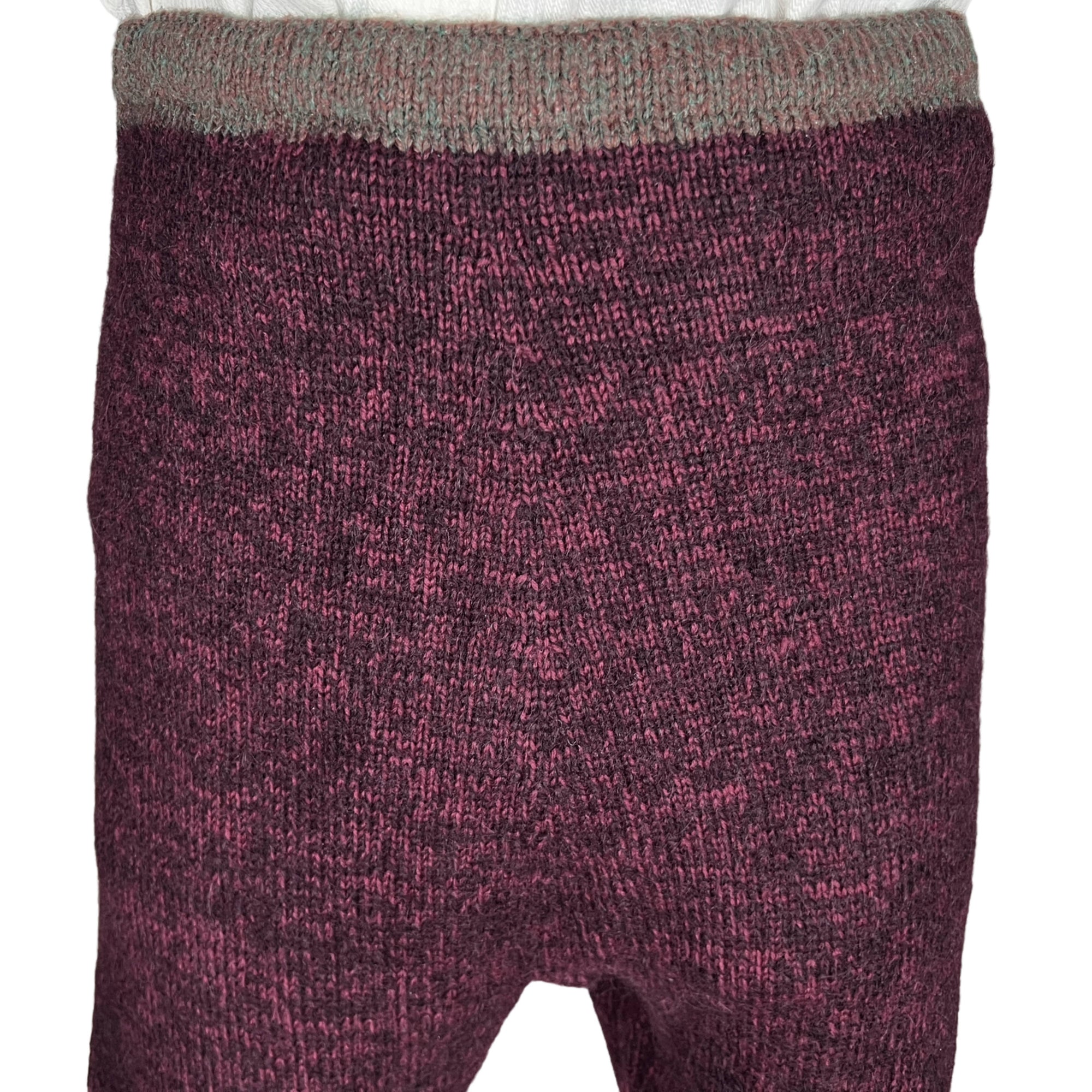 Antique Ski Pants Heavy Knit Wool Winter Wear Mens Size M