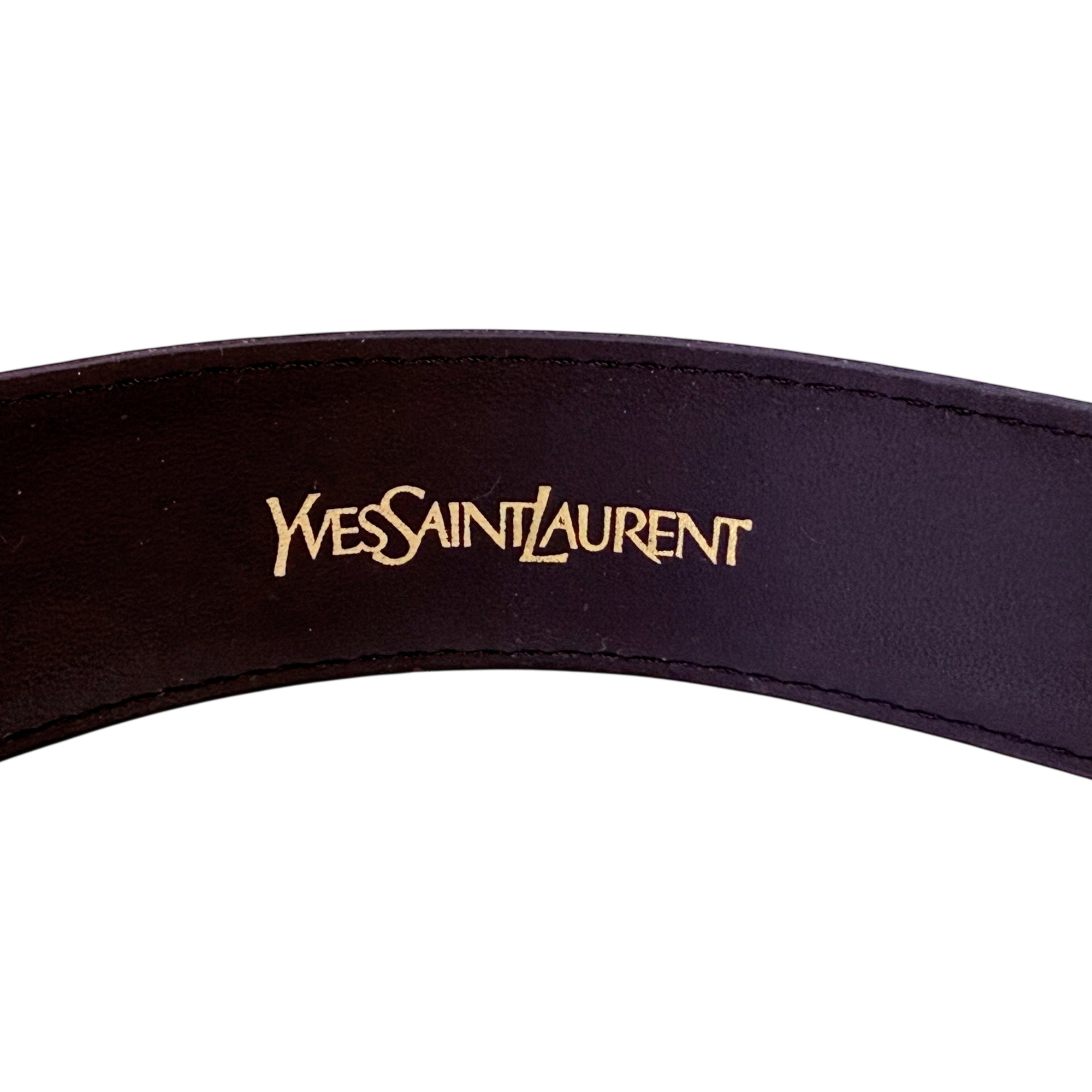 Interior stamp Yves Saint Laurent gold marking
