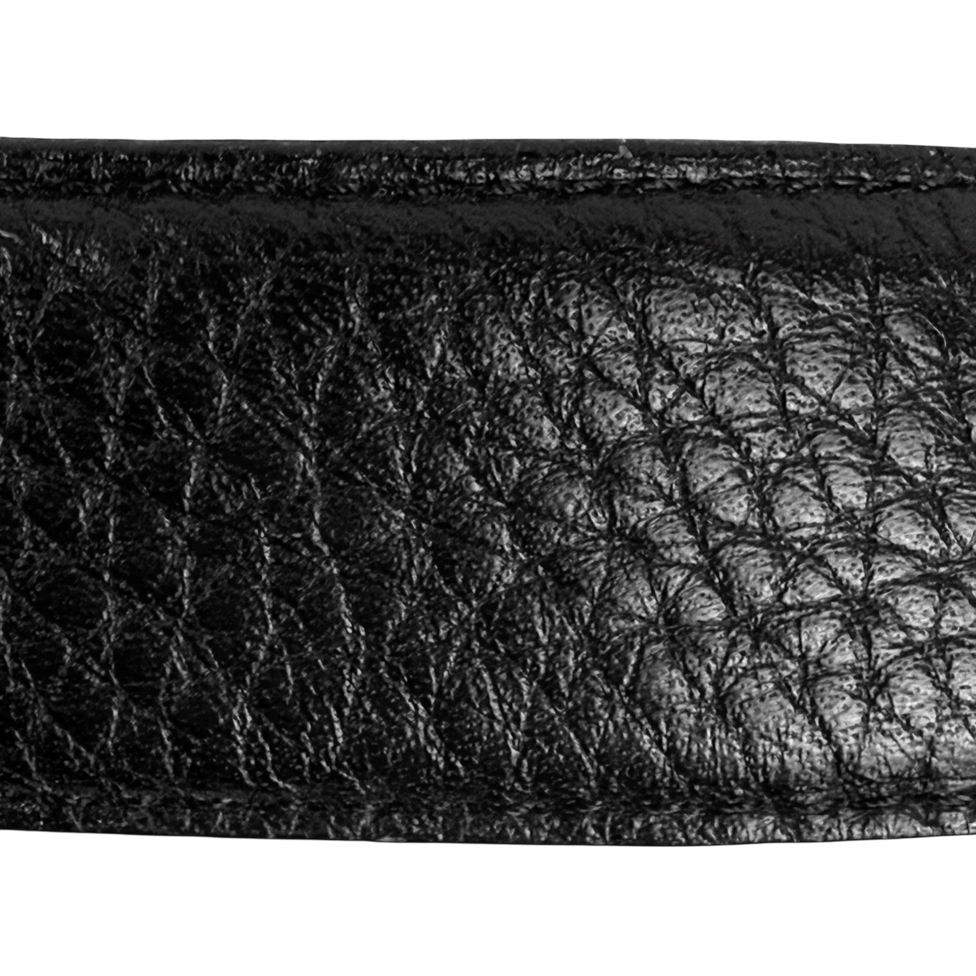 Black leather belt texture detail grain