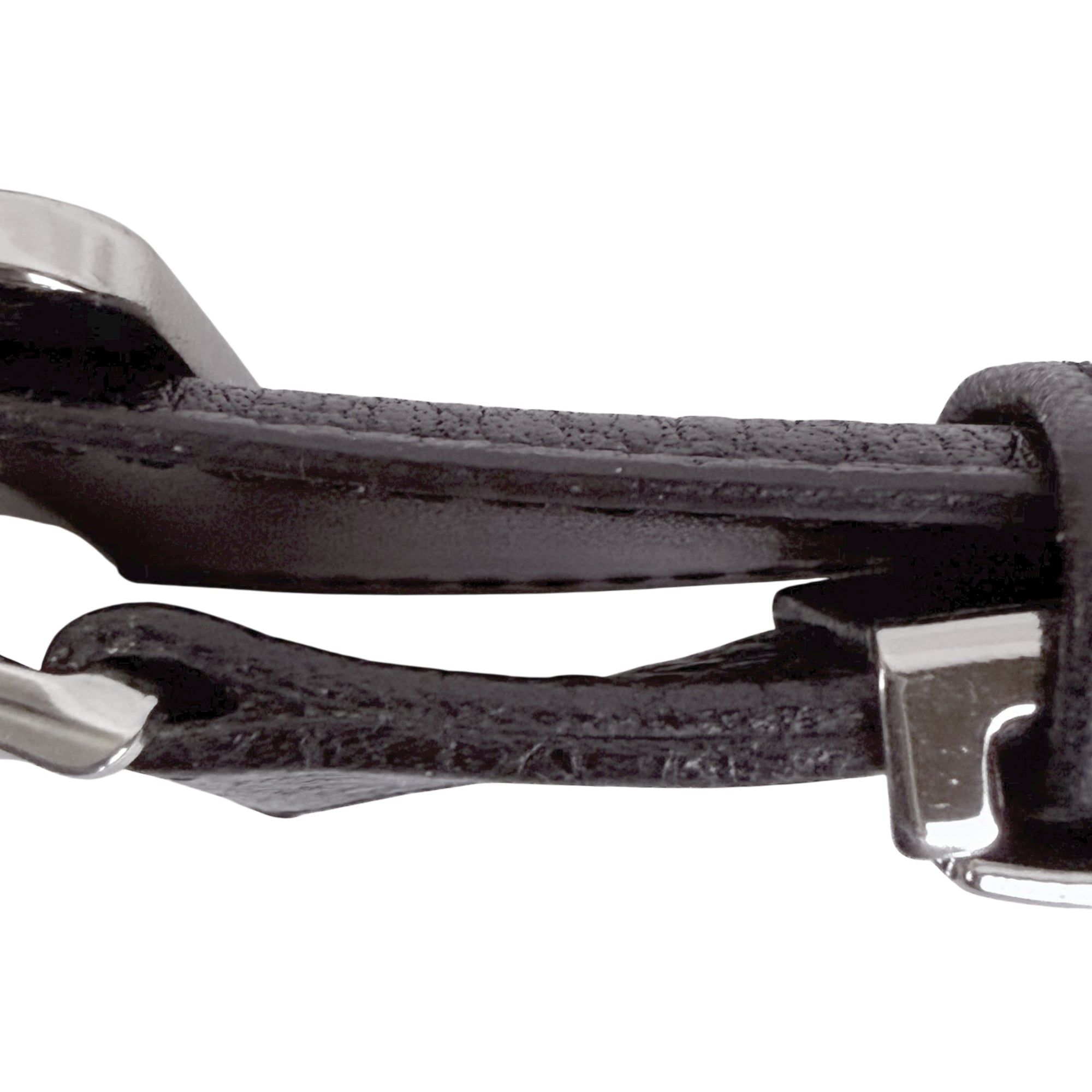 leather construction on ysl belt