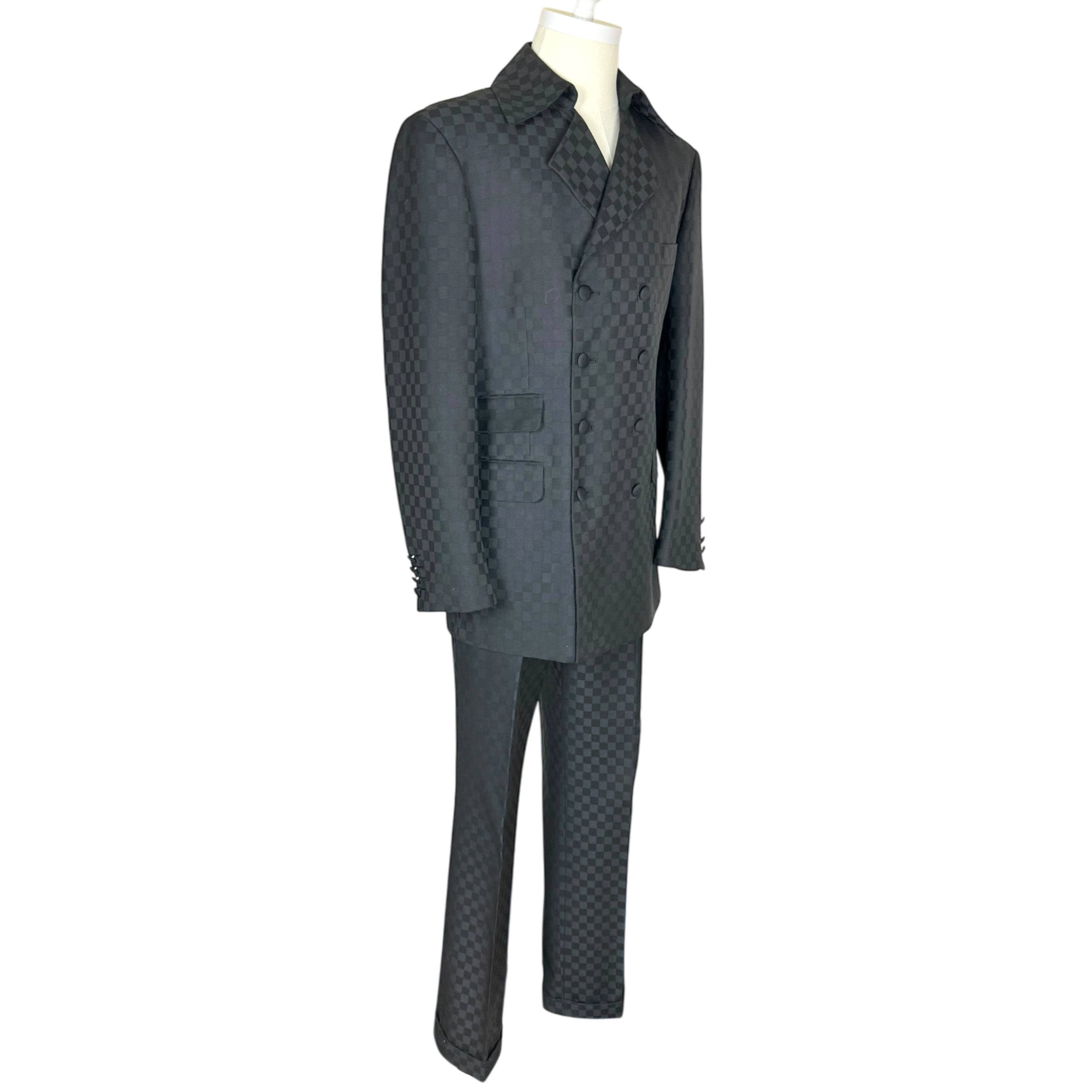 Yohji Yamamoto Pour Homme Suit Check Wool 40 Made in Japan