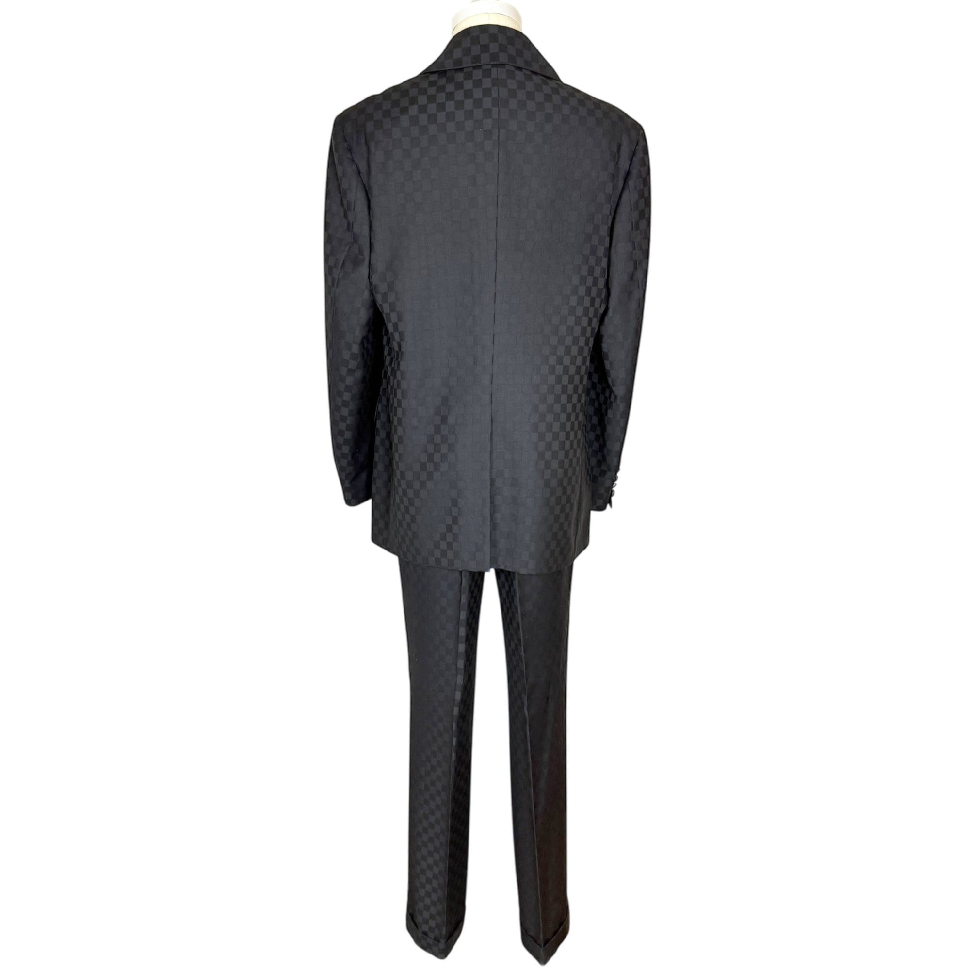 Yohji Yamamoto Pour Homme Suit Check Wool 40 Made in Japan