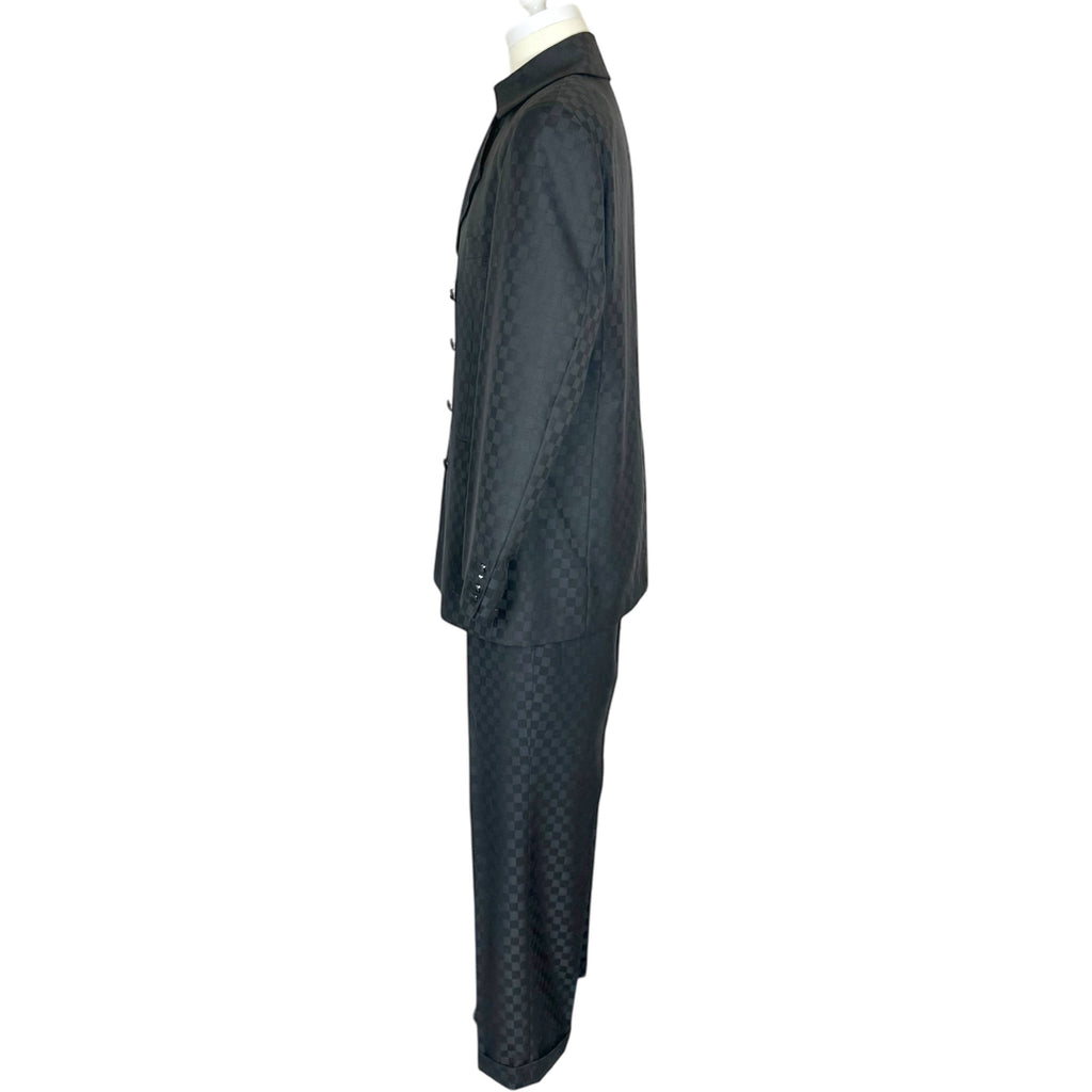 Yohji Yamamoto Pour Homme Suit Check Wool 40 Made in Japan