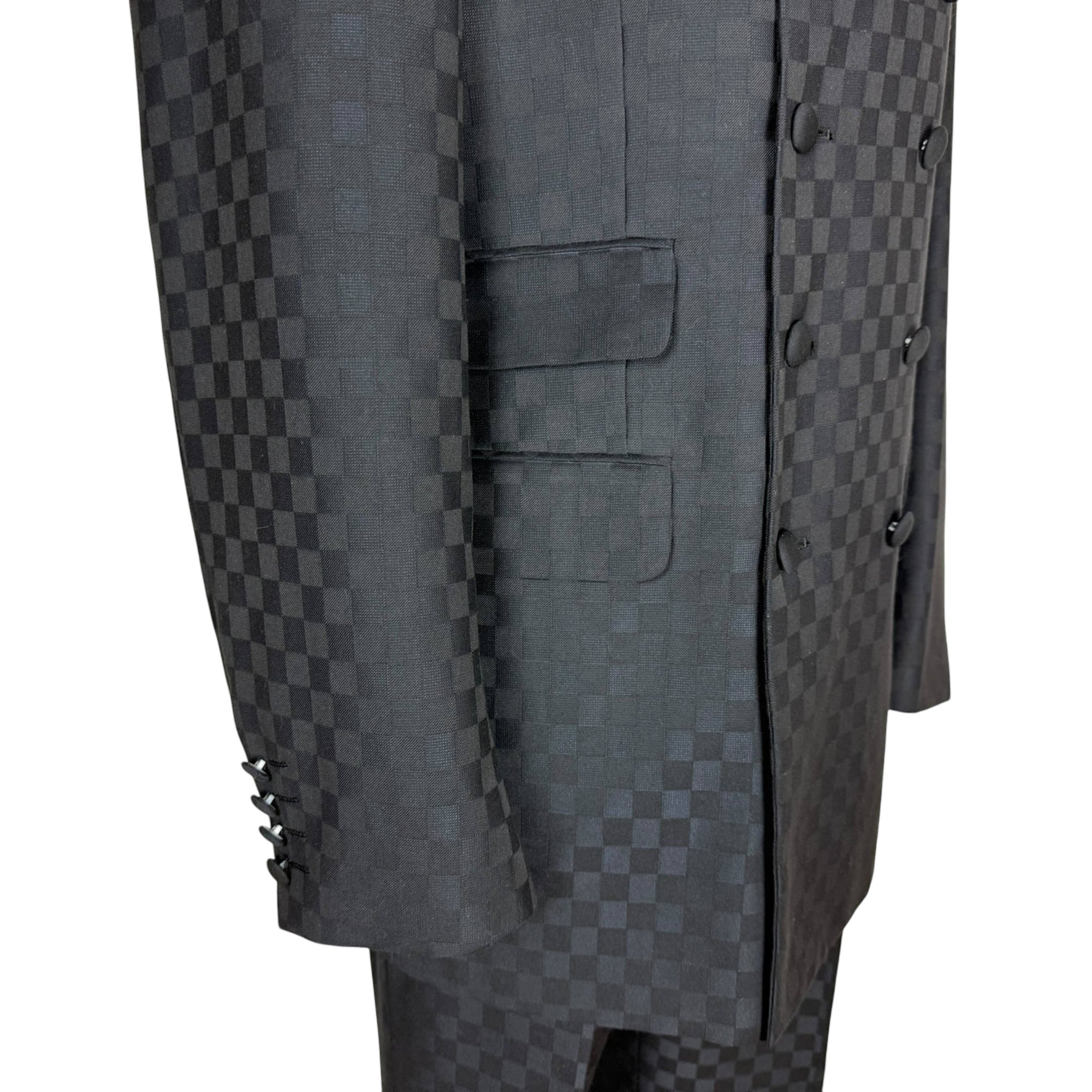 Yohji Yamamoto Pour Homme Suit Check Wool 40 Made in Japan