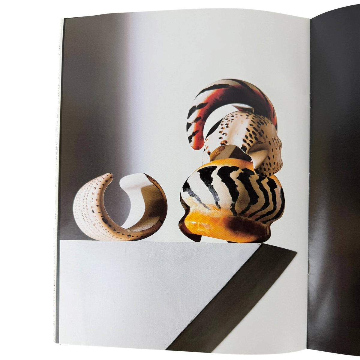 Yves Saint Laurent 1994 fashion lookbook sculptural bracelets