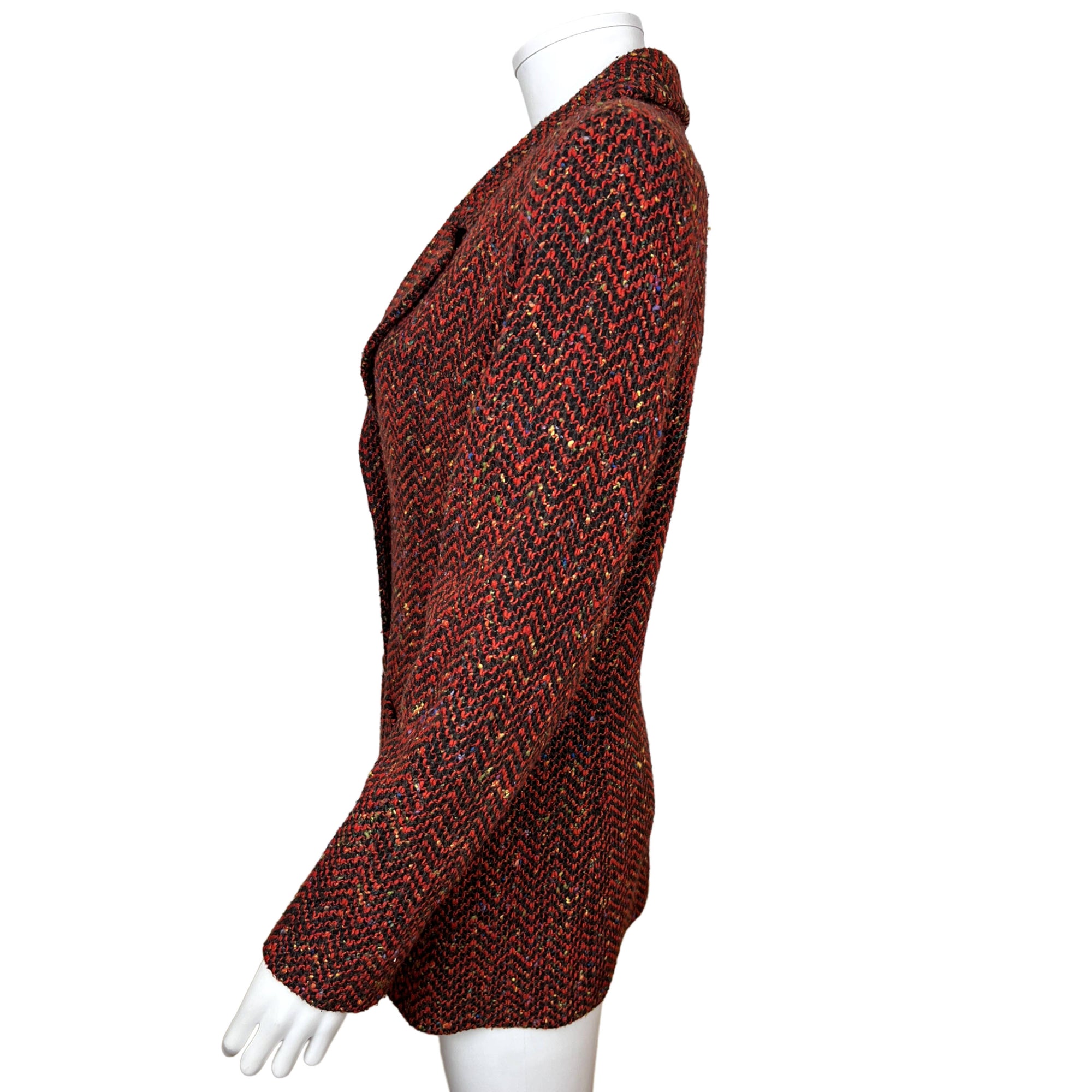 Vintage 1990s Yves St Laurent Encore Tweed Jacket Ladies US 12