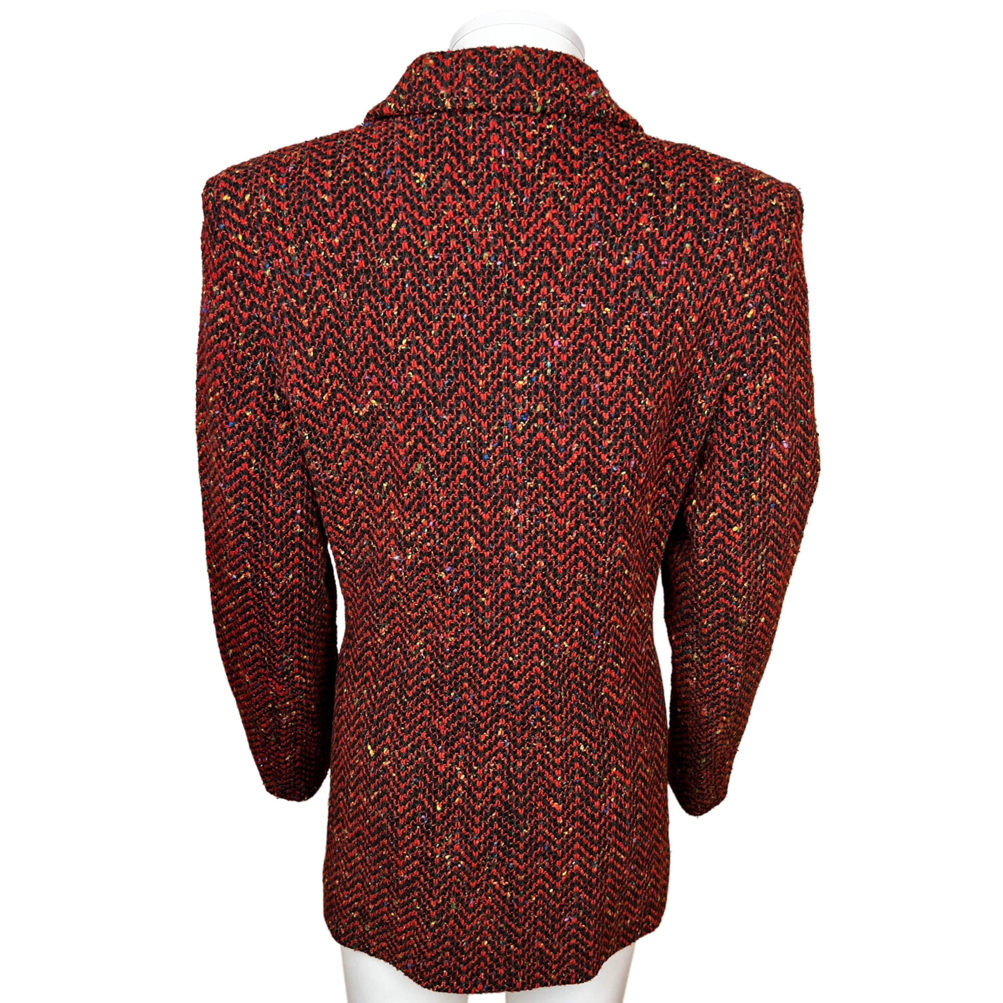 Vintage 1990s Yves St Laurent Encore Tweed Jacket Ladies US 12