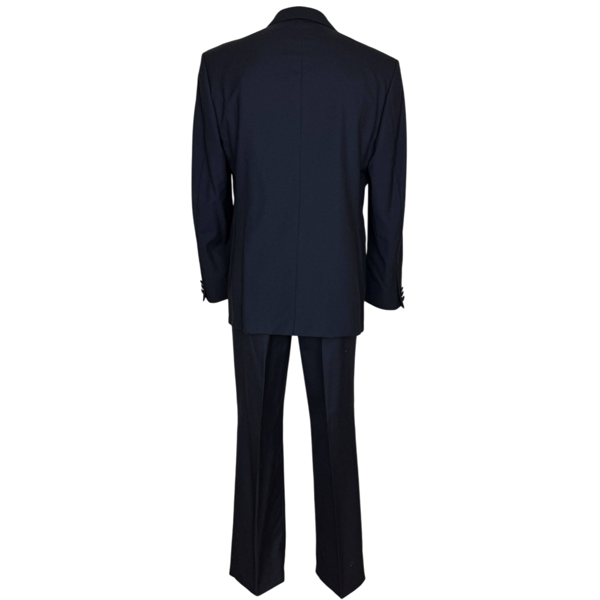 back view of 1980s Yves Saint Laurent tuxedo