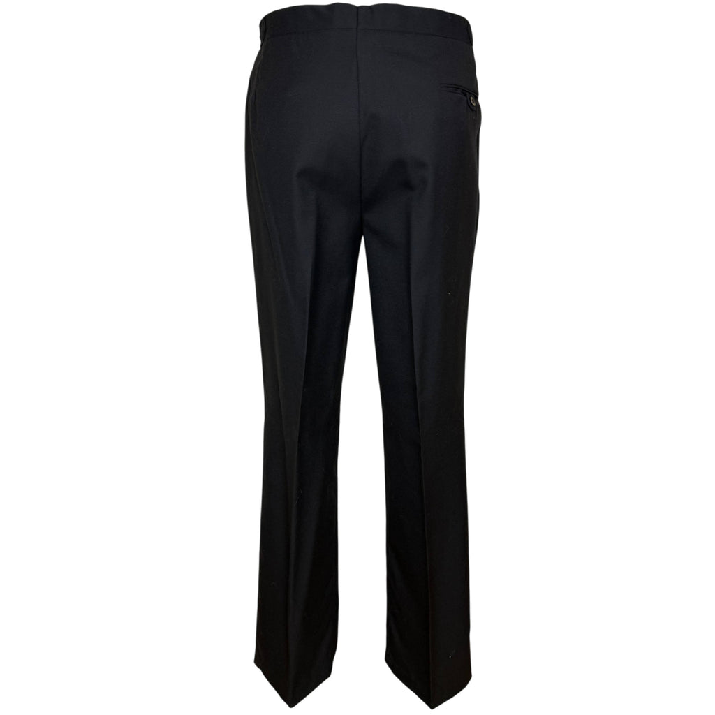men's tuxedo pants shown from the back matched to an yves saint laurent tux jacket