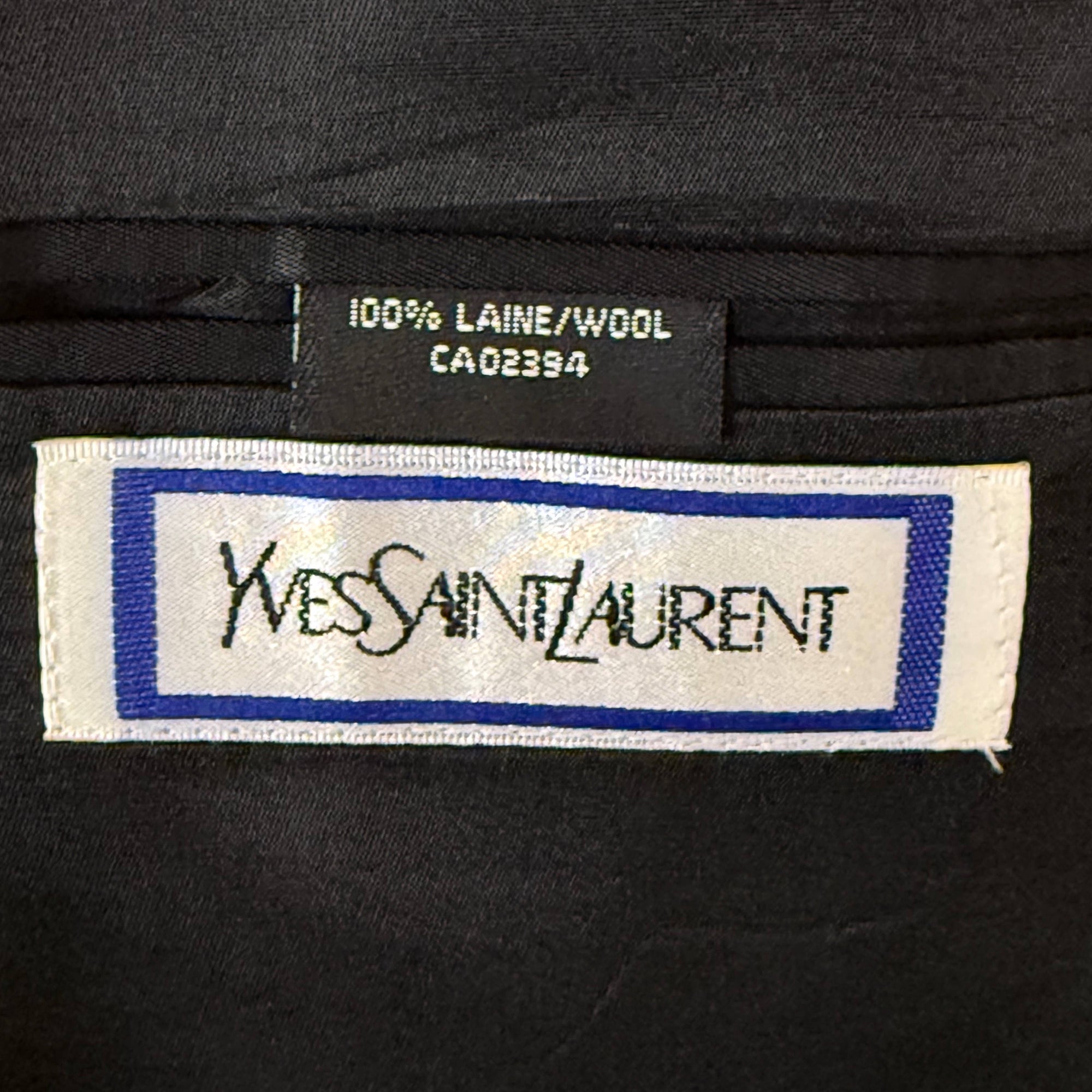 1980s Yves Saint Laurent label