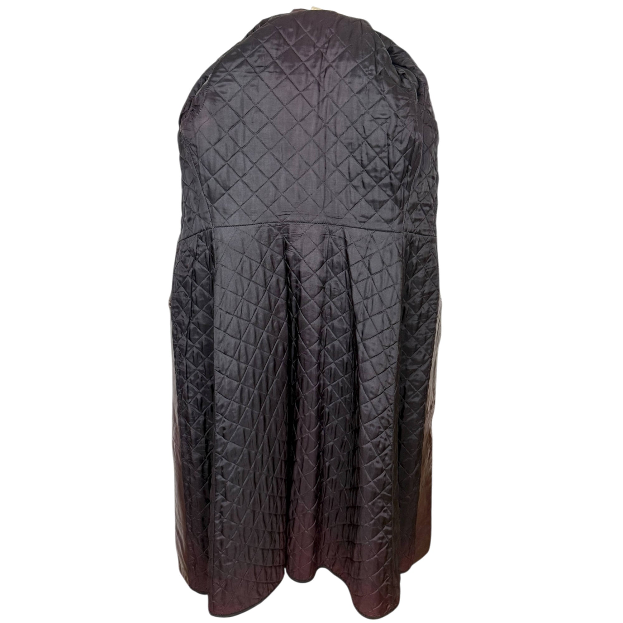 Vintage 1970s Leather Trench Coat Made in Canada Ladies Small