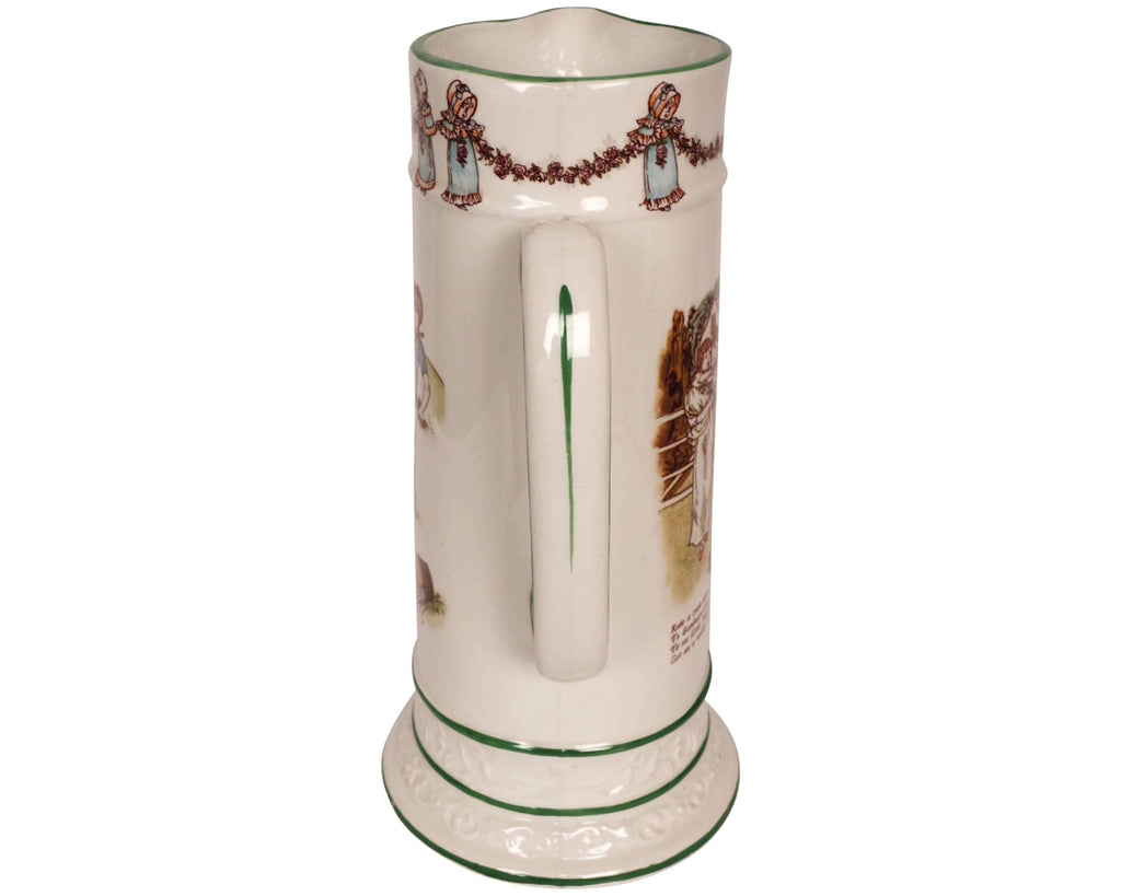 Antique Ridgways Kate Greenaway Pitcher Nursery Rhyme Illustrations c 1890s - Poppy's Vintage Clothing