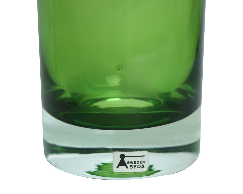 Vintage 60s Aseda Glasbruk Sweden Art Glass Vase by Bo Borgstrom - Poppy's Vintage Clothing