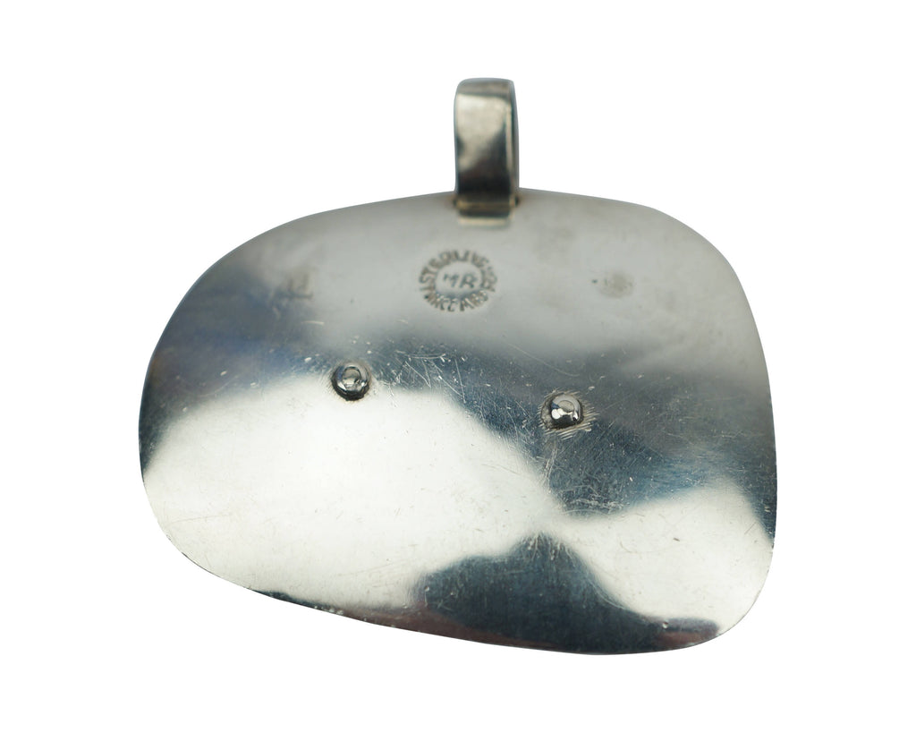 Vintage Taxco Sterling Pendant Mexican 925 Silver Signed MR - Poppy's Vintage Clothing