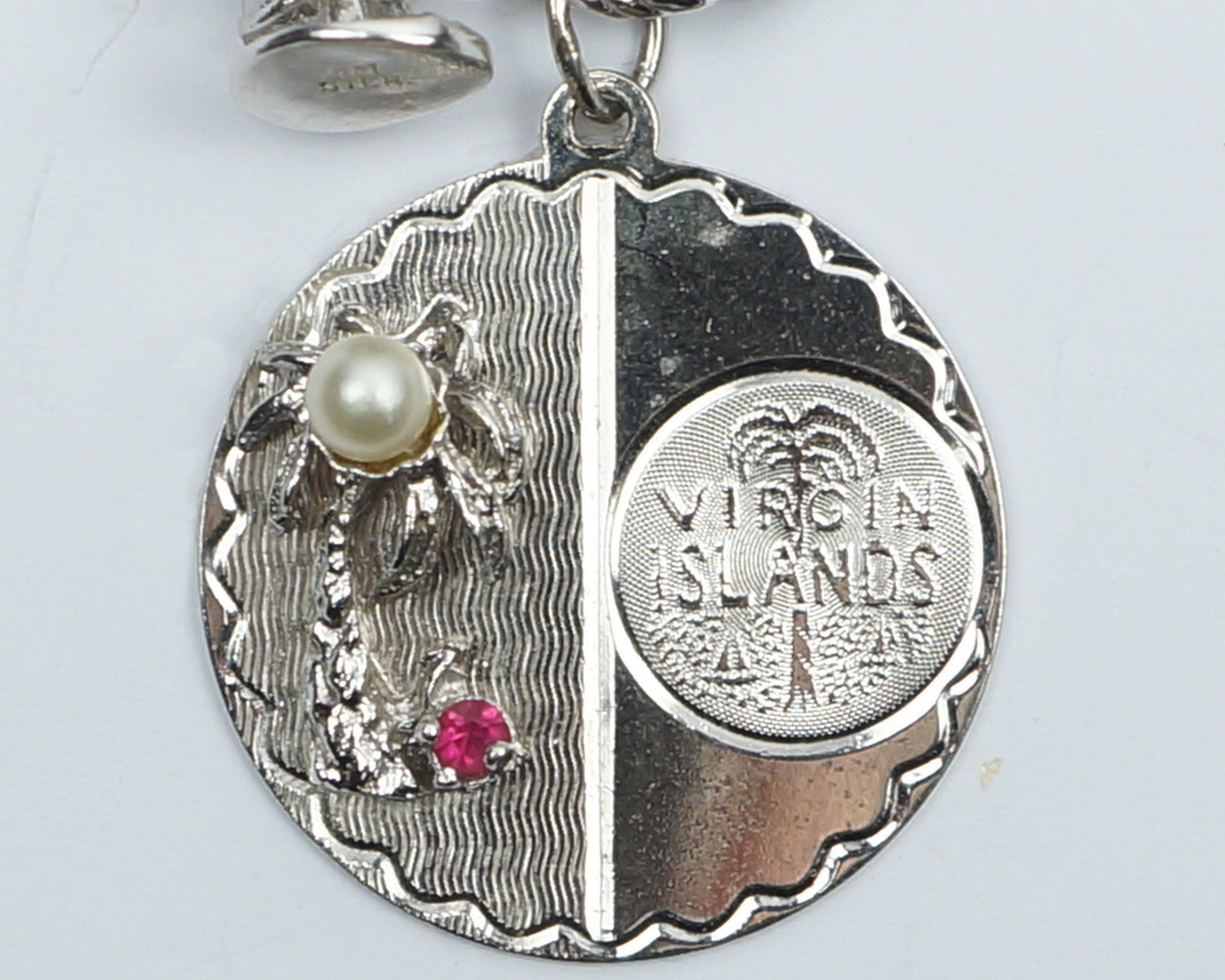 Vintage Sterling Silver Charm Bracelet w 10 Charms - Poppy's Vintage Clothing