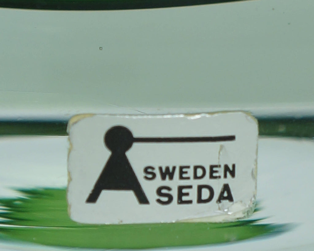 Vintage 60s Aseda Glasbruk Sweden Art Glass Vase by Bo Borgstrom - Poppy's Vintage Clothing