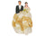 Vintage 50s Bride & Groom Chalkware Cake Topper 1951 J Levinsohn - Poppy's Vintage Clothing