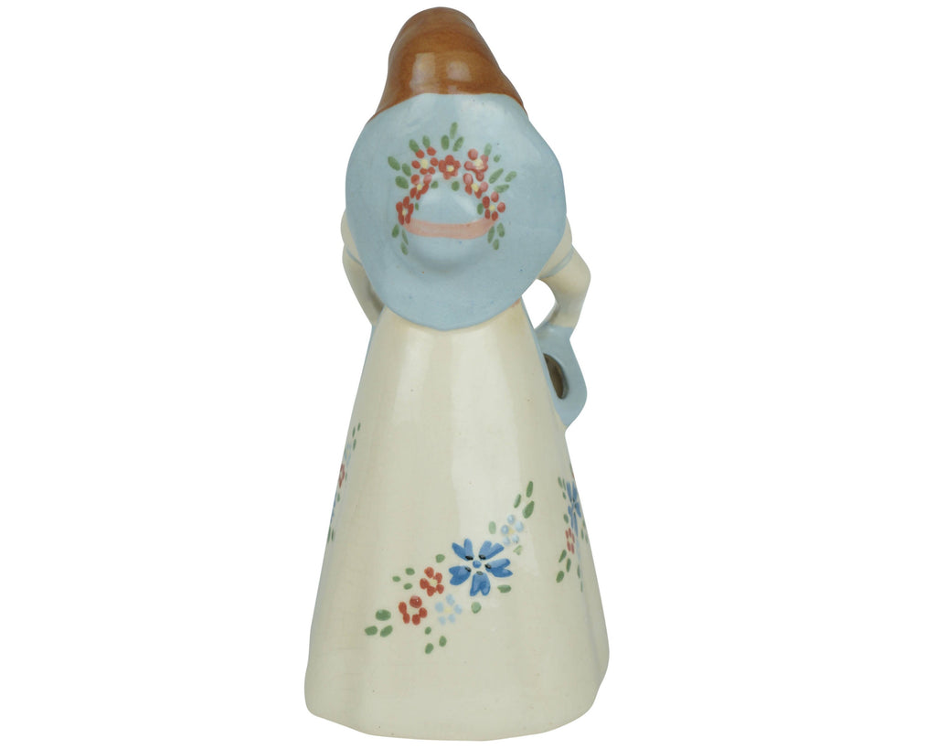 Vintage 1940s California Pottery Figurine Weil Ware Figural Lady Planter Vase - Poppy's Vintage Clothing