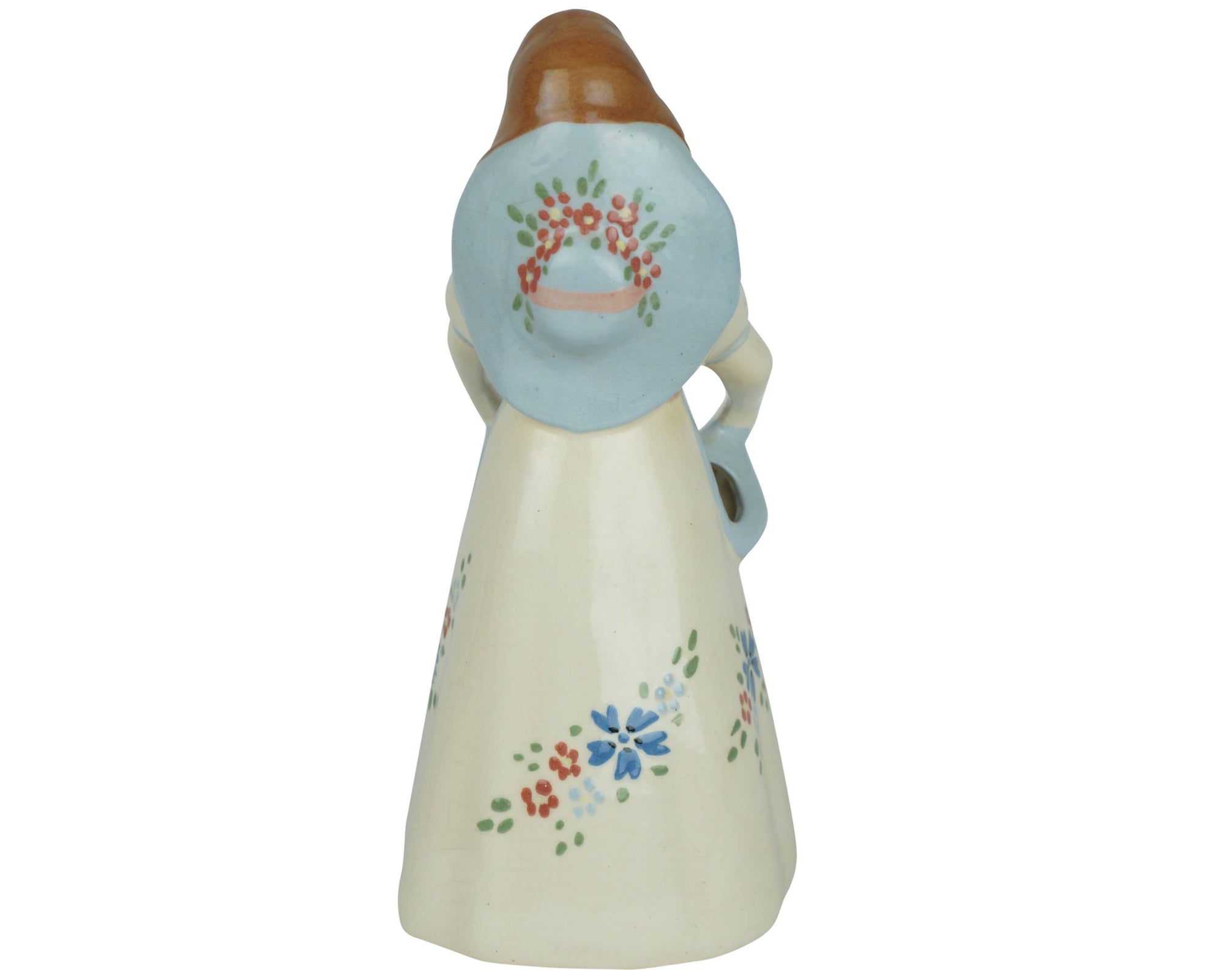 Vintage 1940s California Pottery Figurine Weil Ware Figural Lady Planter Vase - Poppy's Vintage Clothing