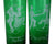 Vintage Square Dancing Highball Glass Iced Tea Tumblers Hocking Forest Green - Poppy's Vintage Clothing