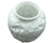 Vintage Phoenix Consolidated Art Glass Vase White Wild Rose Pattern - Poppy's Vintage Clothing