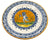 Vintage FC Deruta Pottery Charger Platter P Tania Hand Painted Cherub 14 - Poppy's Vintage Clothing
