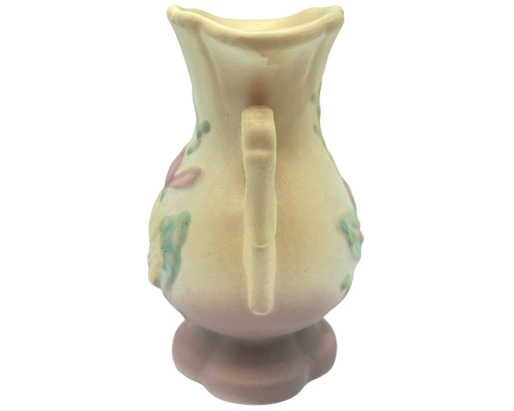 Vintage 1940s Hull Pottery Magnolia Vase Yellow & Purple 5.25 - Poppy's Vintage Clothing