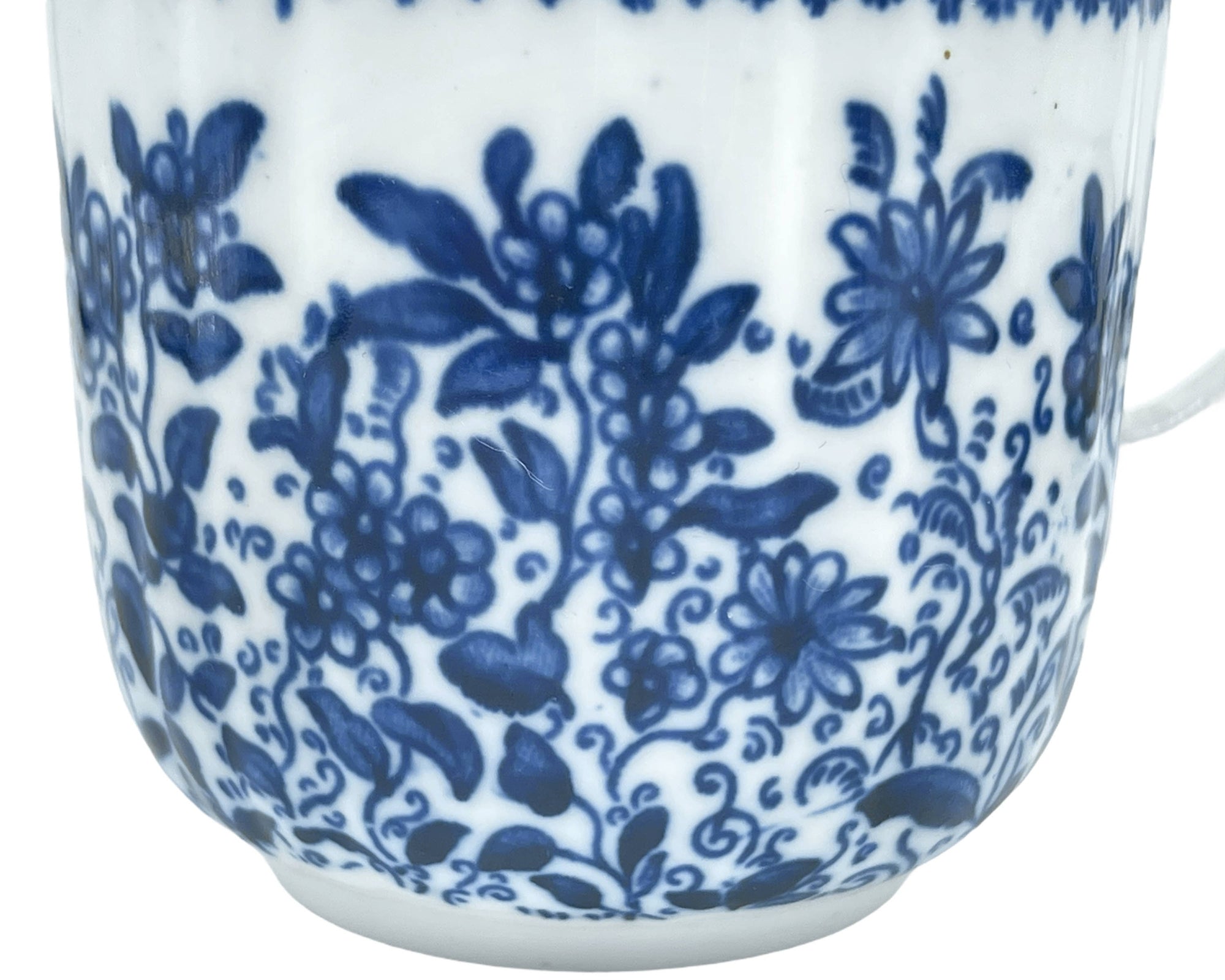 Antique Flow Blue Trio Cup and Saucer & Plate Sampson Smith 1888 - Poppy's Vintage Clothing