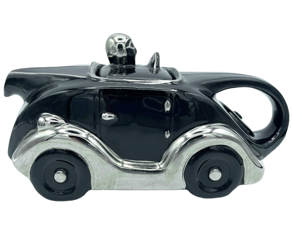 Vintage T42 Racing Car Teapot Sarsaparilla Deco Designs 1985 MIJ - Poppy's Vintage Clothing