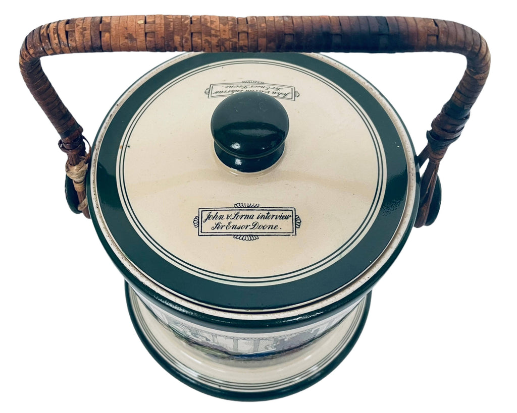 Antique Adams England Lorna Doone Biscuit Barrel Cookie Jar - Poppy's Vintage Clothing